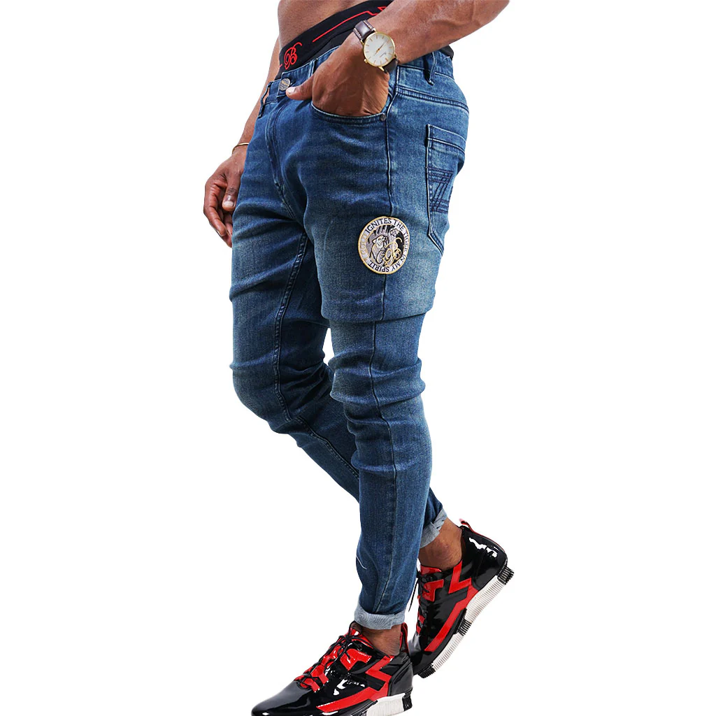 Bogart Man Gold Collection Navy Blue Slim Fit Jean