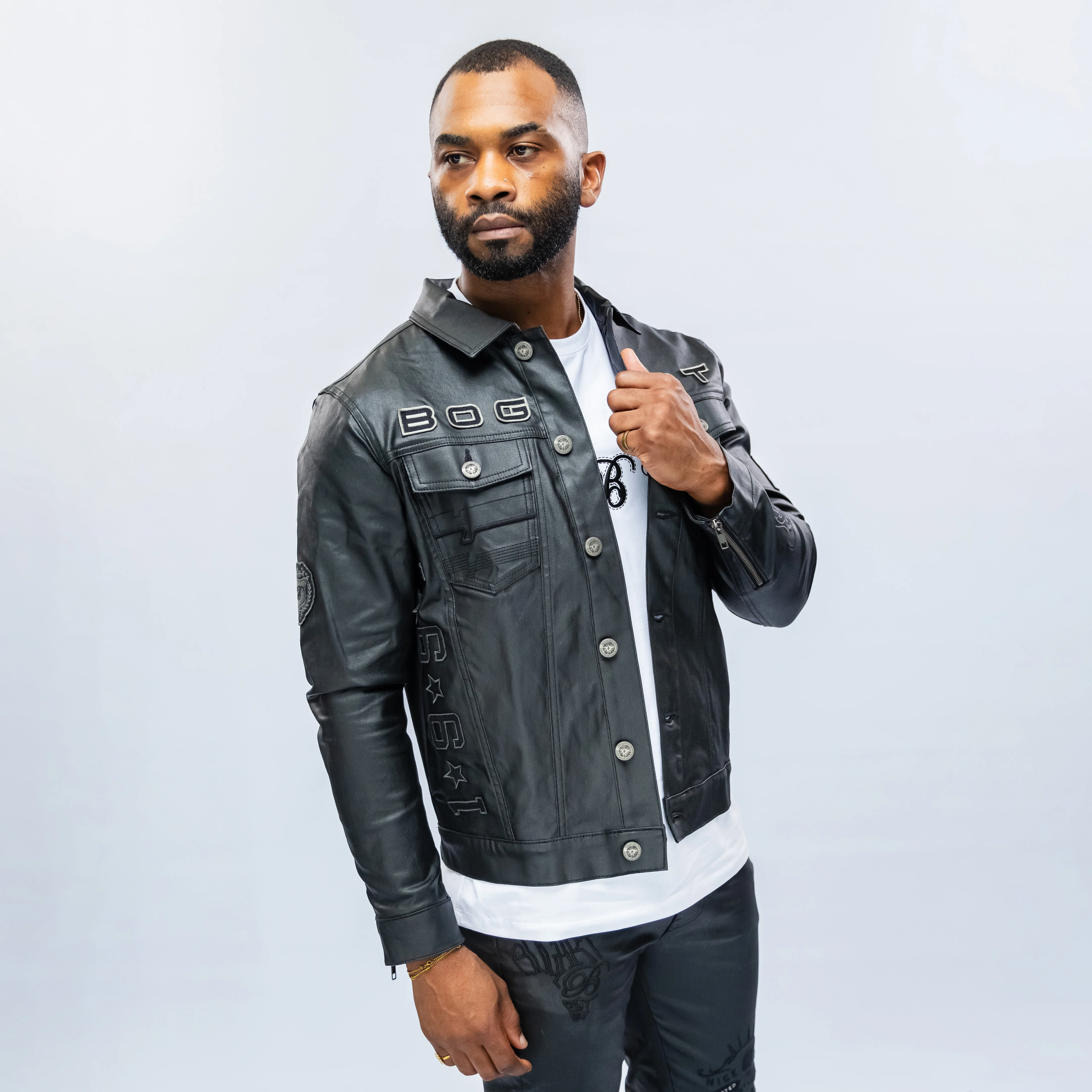 Bogart  Oil Coated Denim Jacket