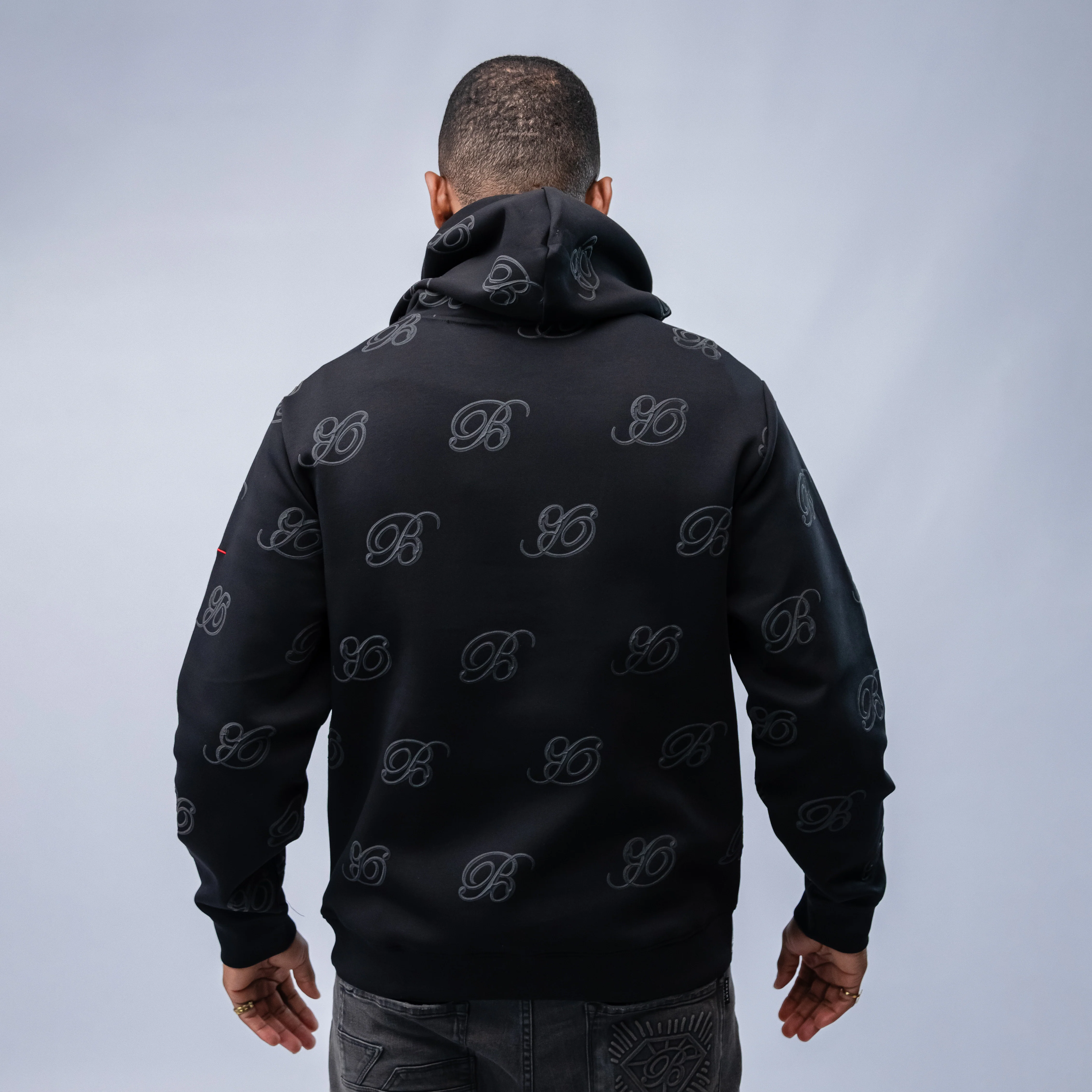 Monogram Embossed Hoodie