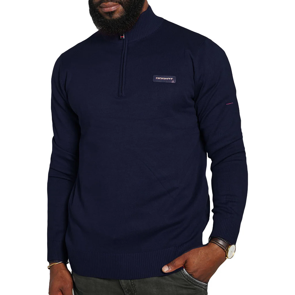 Bogart Man Turtle Neck-Zip Jersey