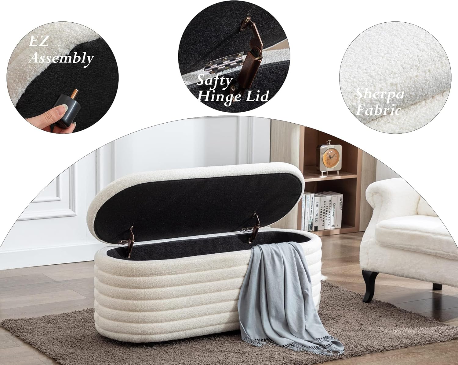 Storage Ottoman Bench