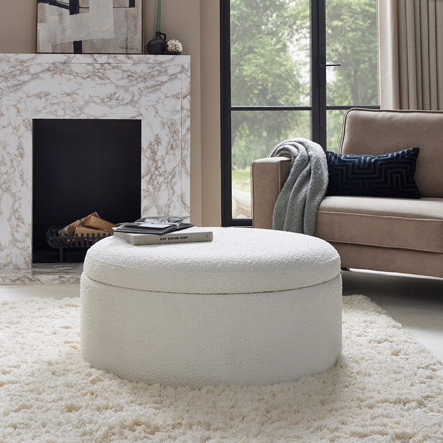 Round Storage Pouffe