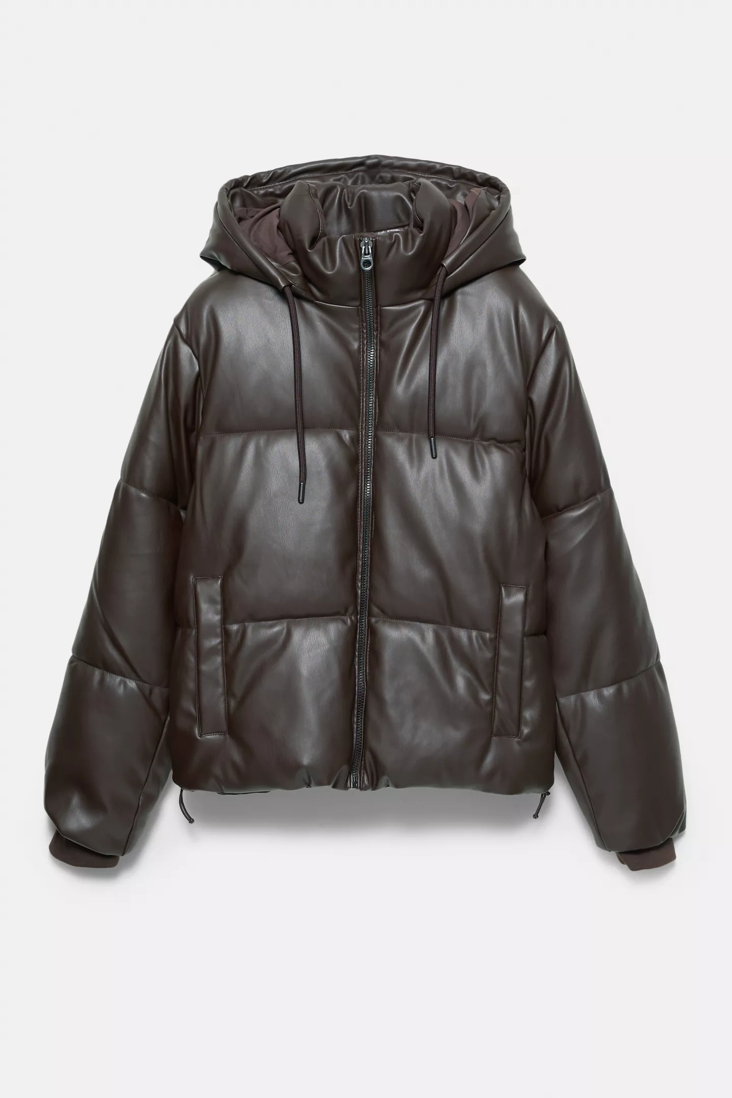 Leather Effect Padded Jacket