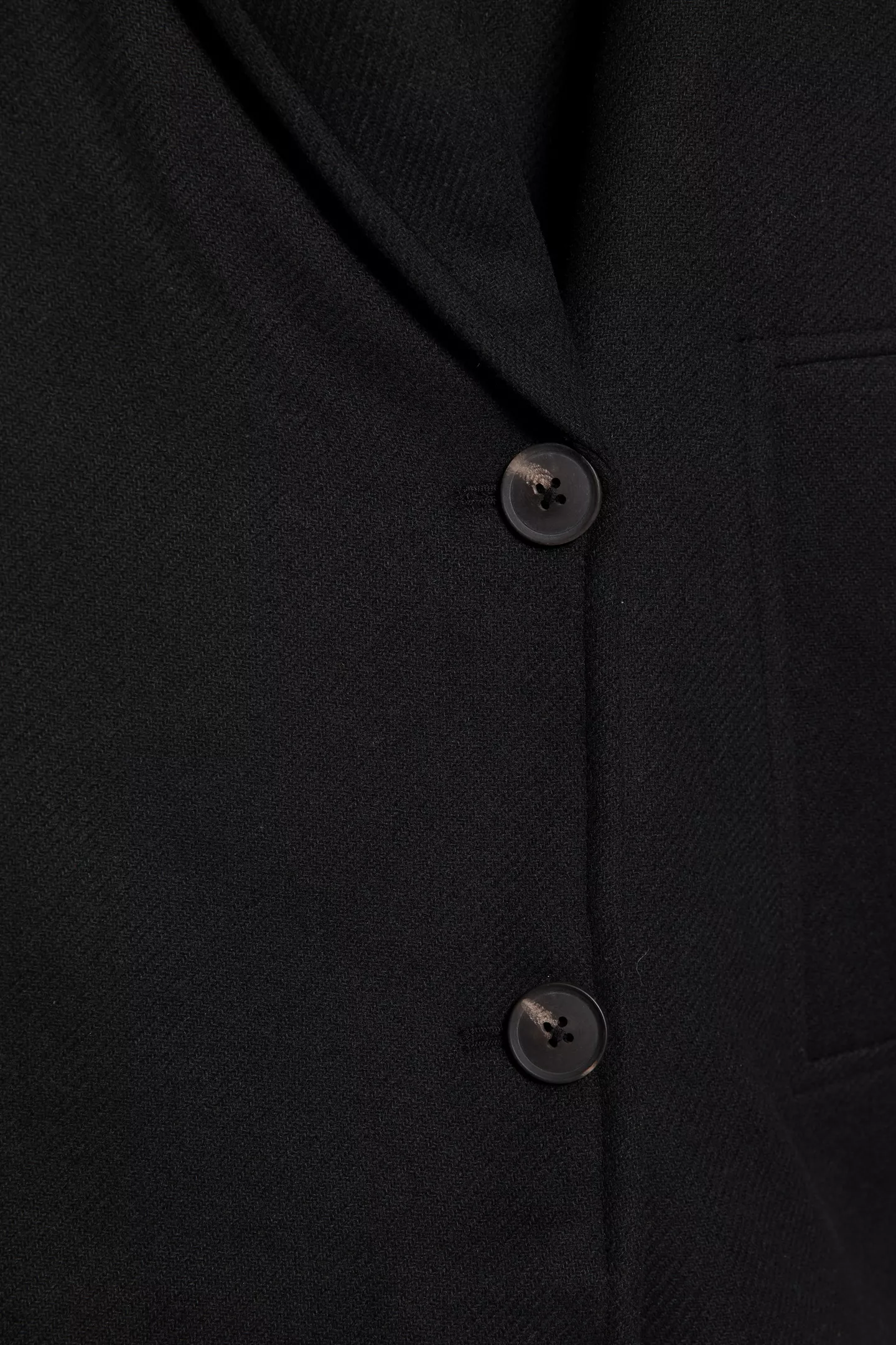Short felt texture coat with voluminous sleeves