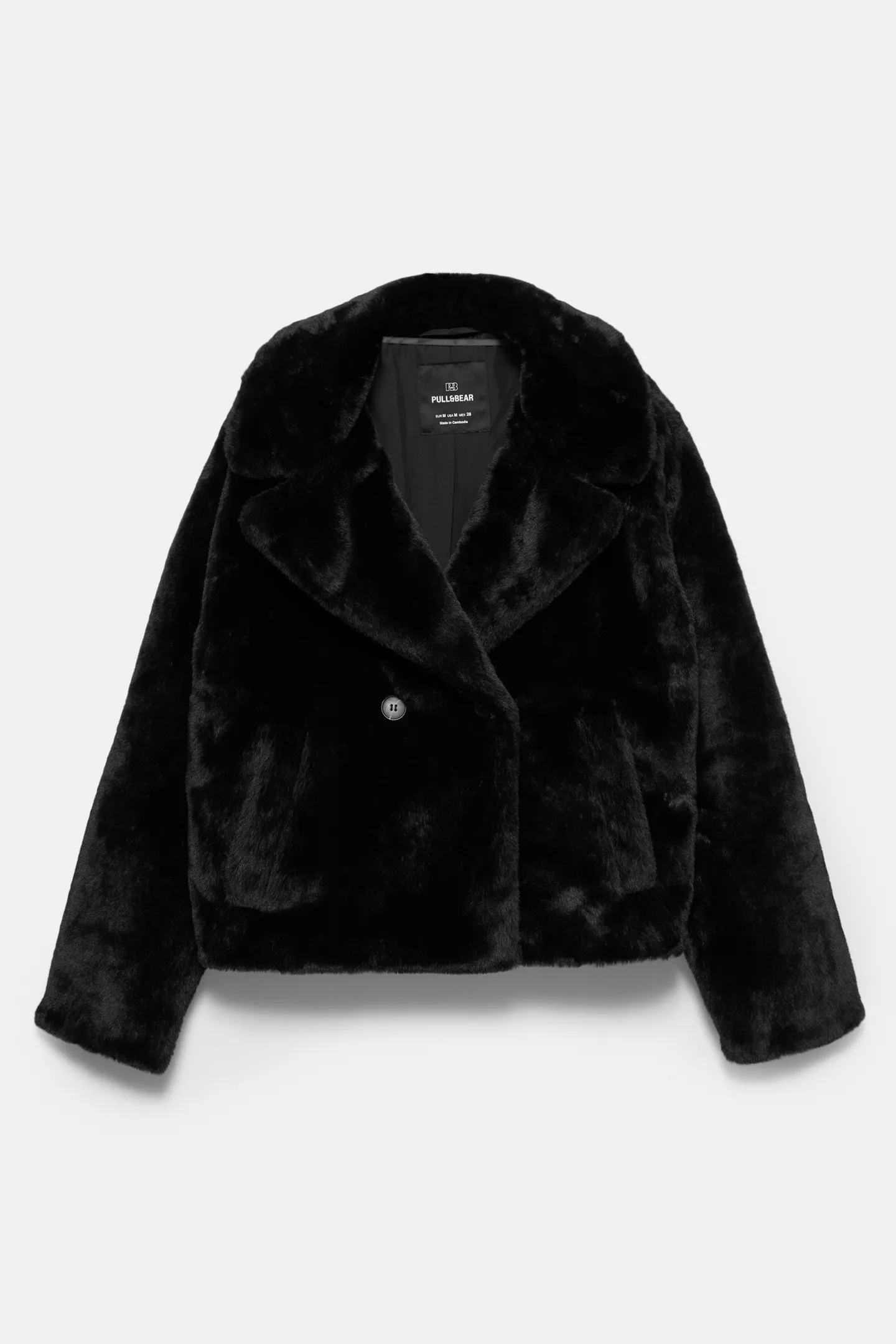 Short faux fur coat
