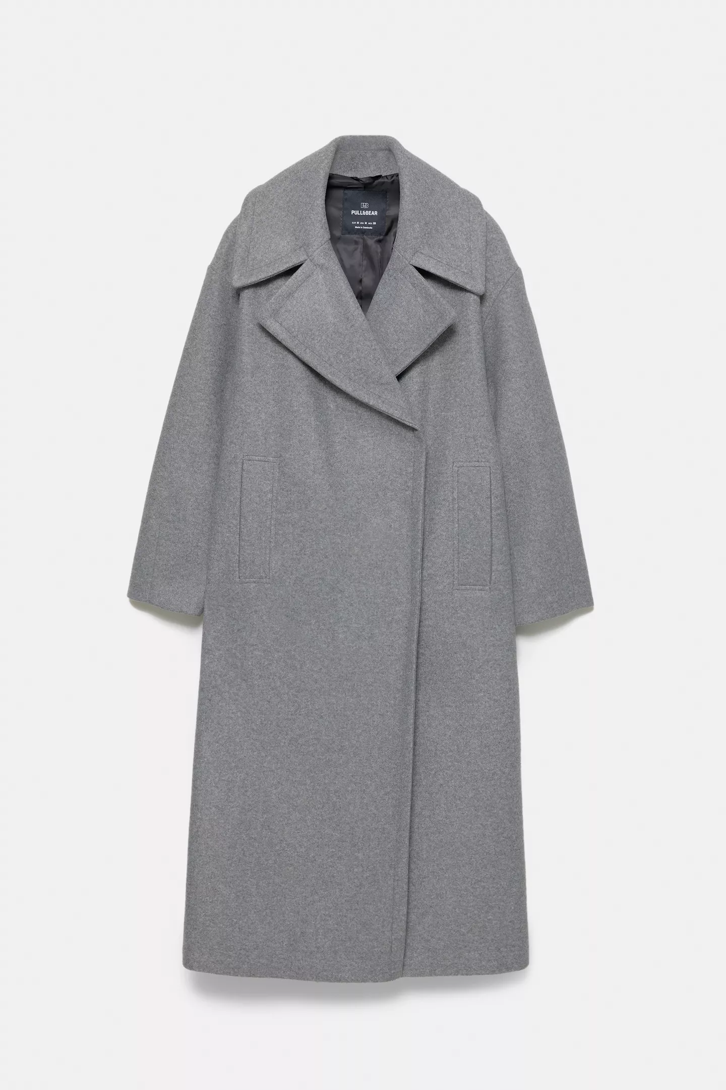 Long soft felt texture coat