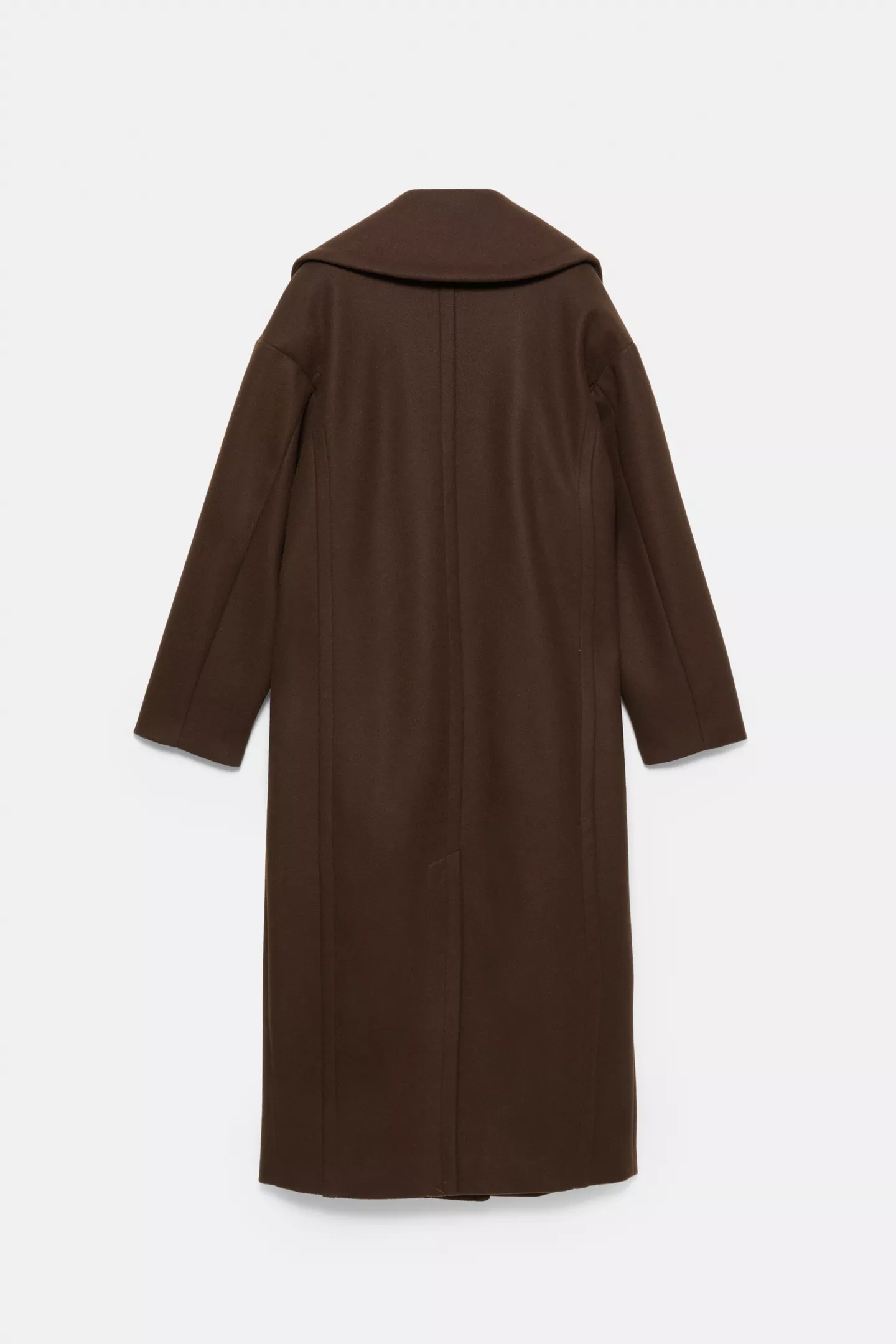 Long soft felt texture coat