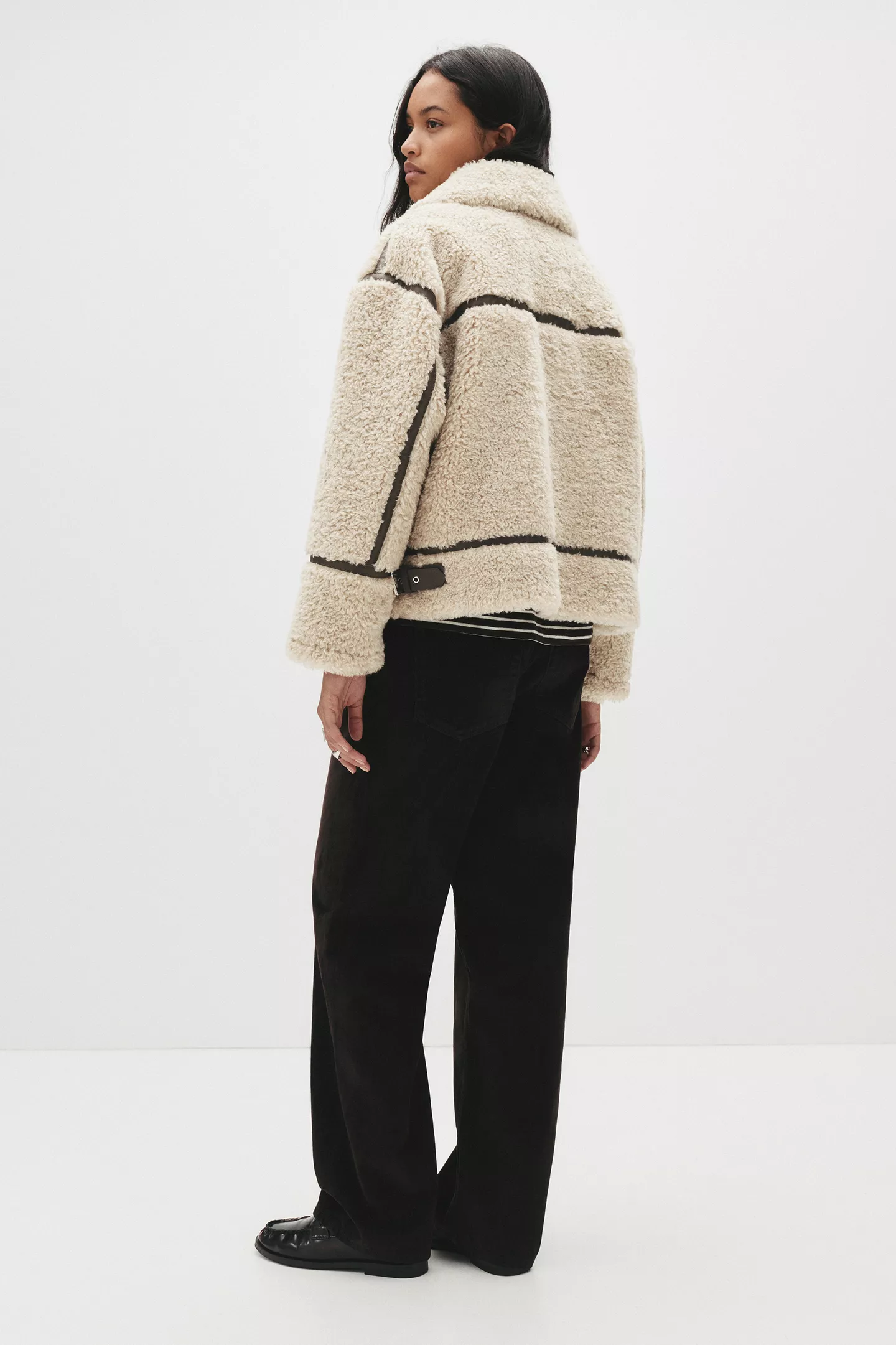 Double-faced Faux Shearling Jacket