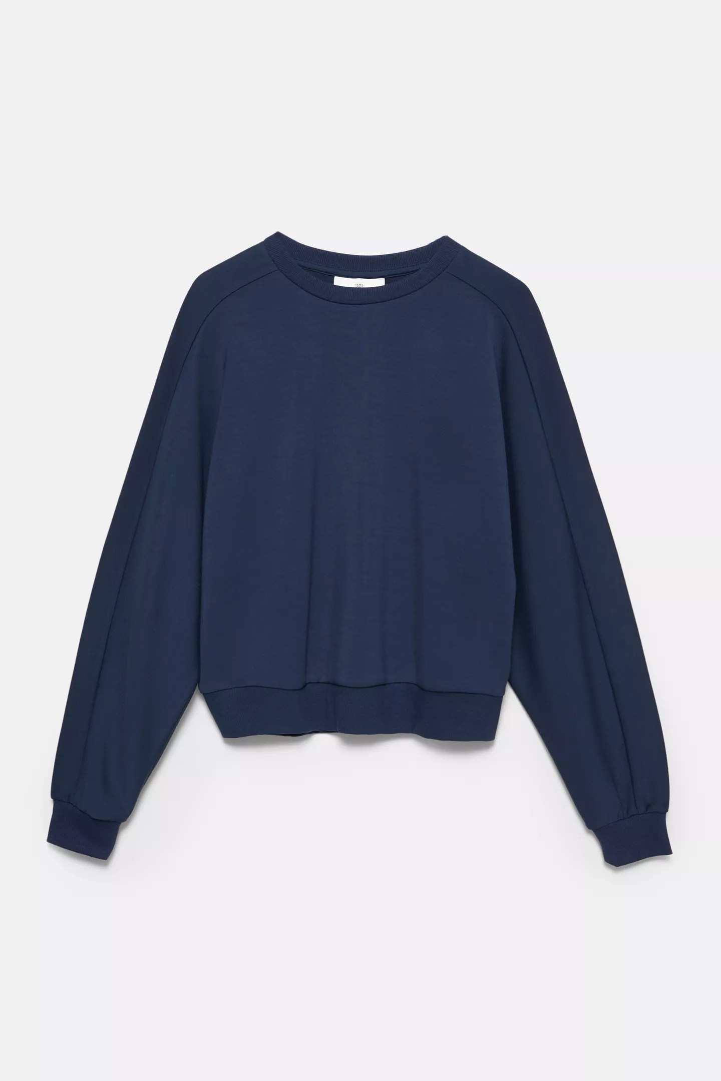 Plain round neck sweatshirt