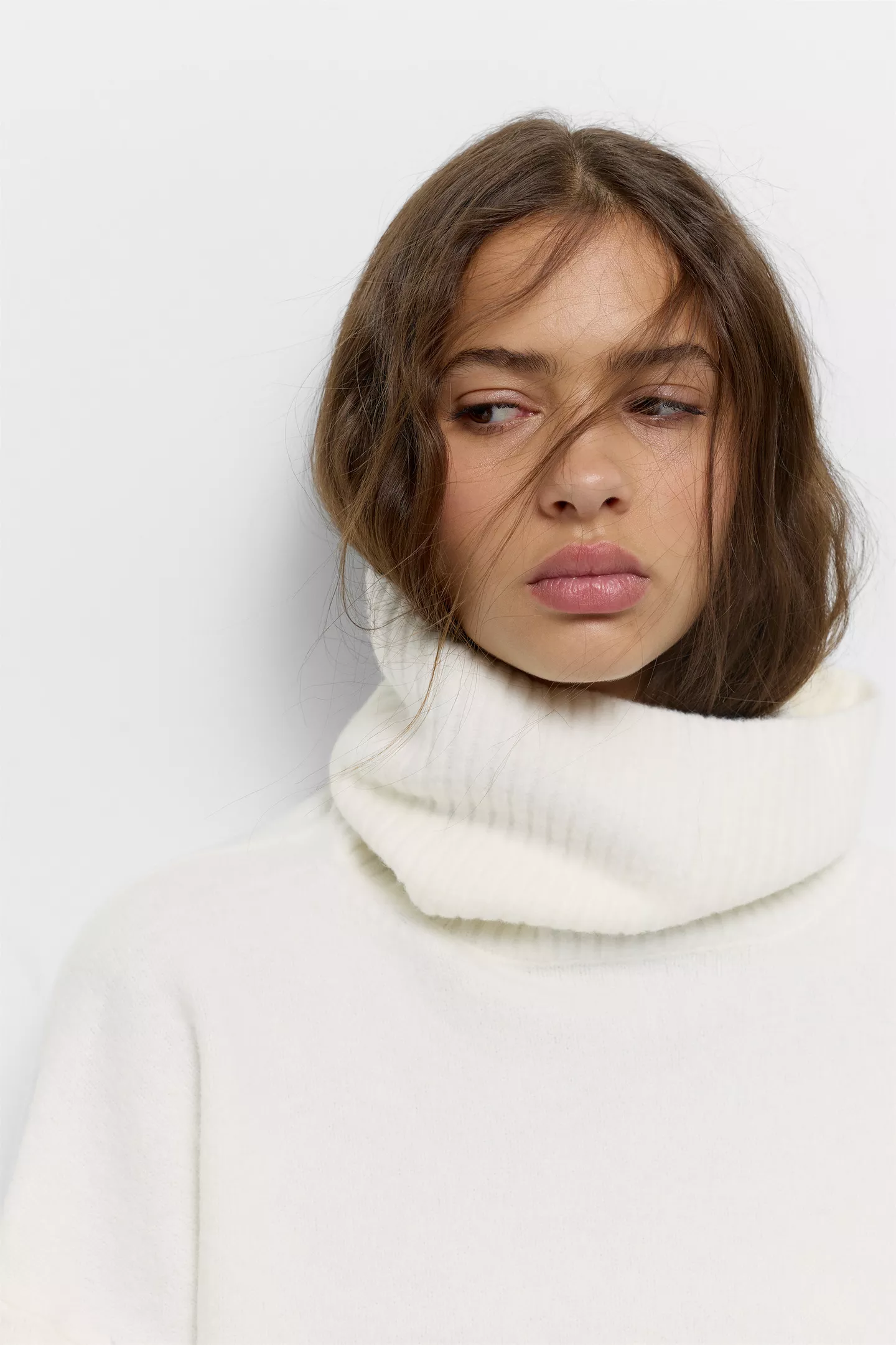 Soft knit high neck jumper