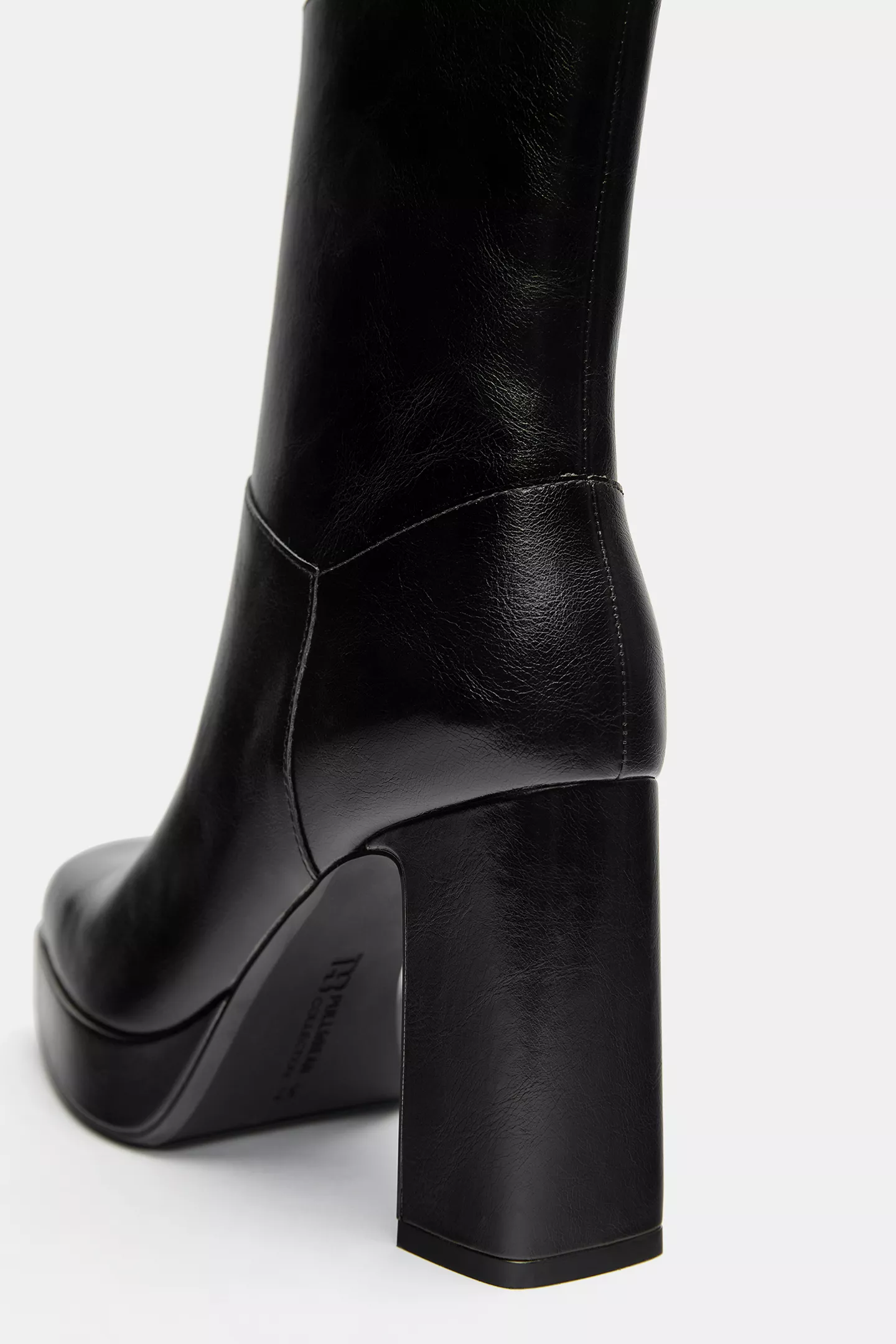 Platform high-heel ankle boots