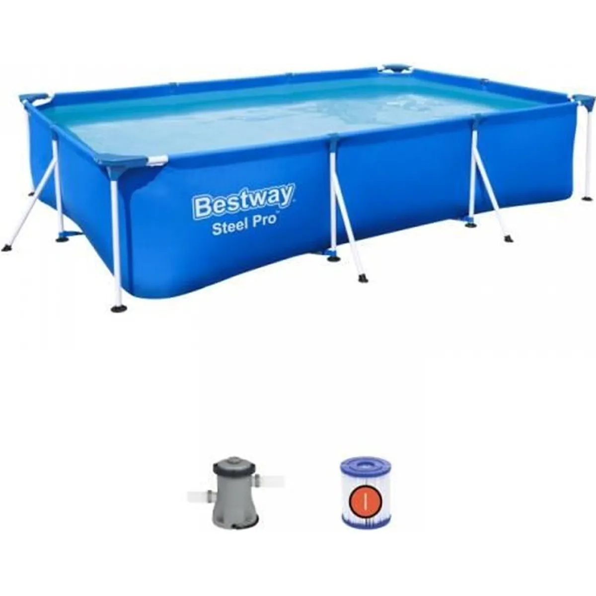Piscine hors sol Steel Pro™ 300 x 201 x 66 cm avec pompe