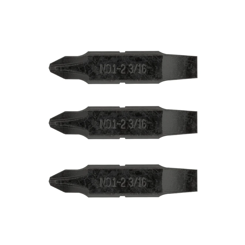 #1-#2 Phillips & 3/16 Flat Screwdriver Bits
