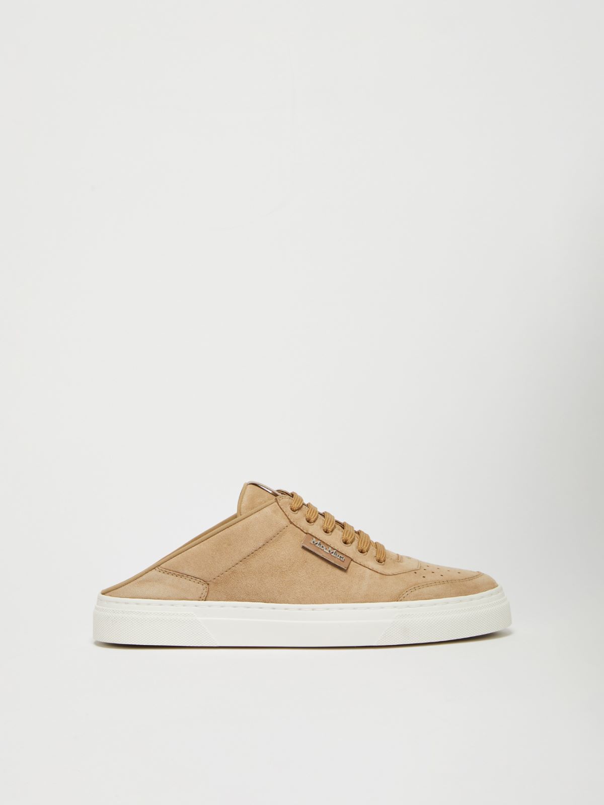 MAXMARA ACCESSORI Suede mule trainers