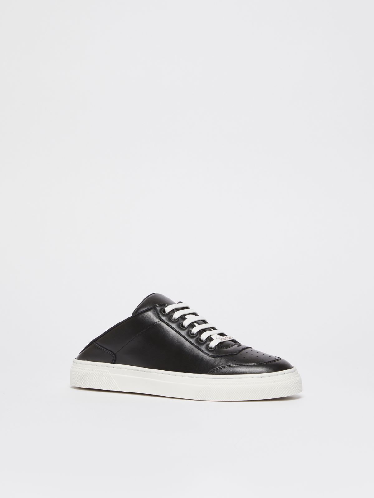 MAXMARA ACCESSORI Leather mule sneakers