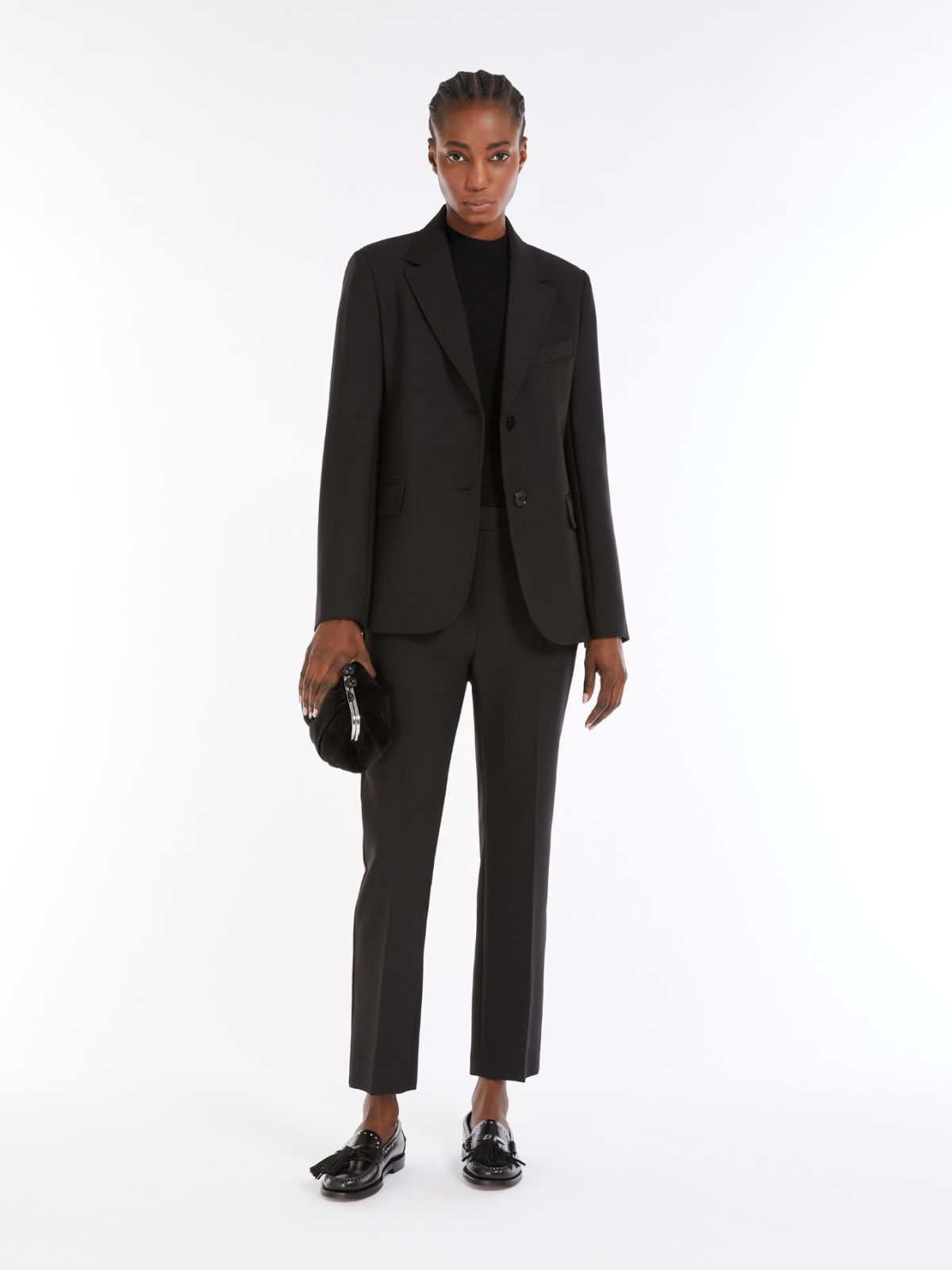 WEEKEND MAX MARA Single-breasted blazer in stretch wool-blend canvas