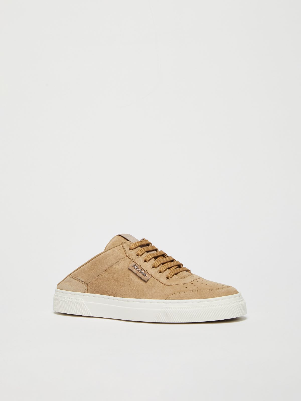 MAXMARA ACCESSORI Suede mule trainers
