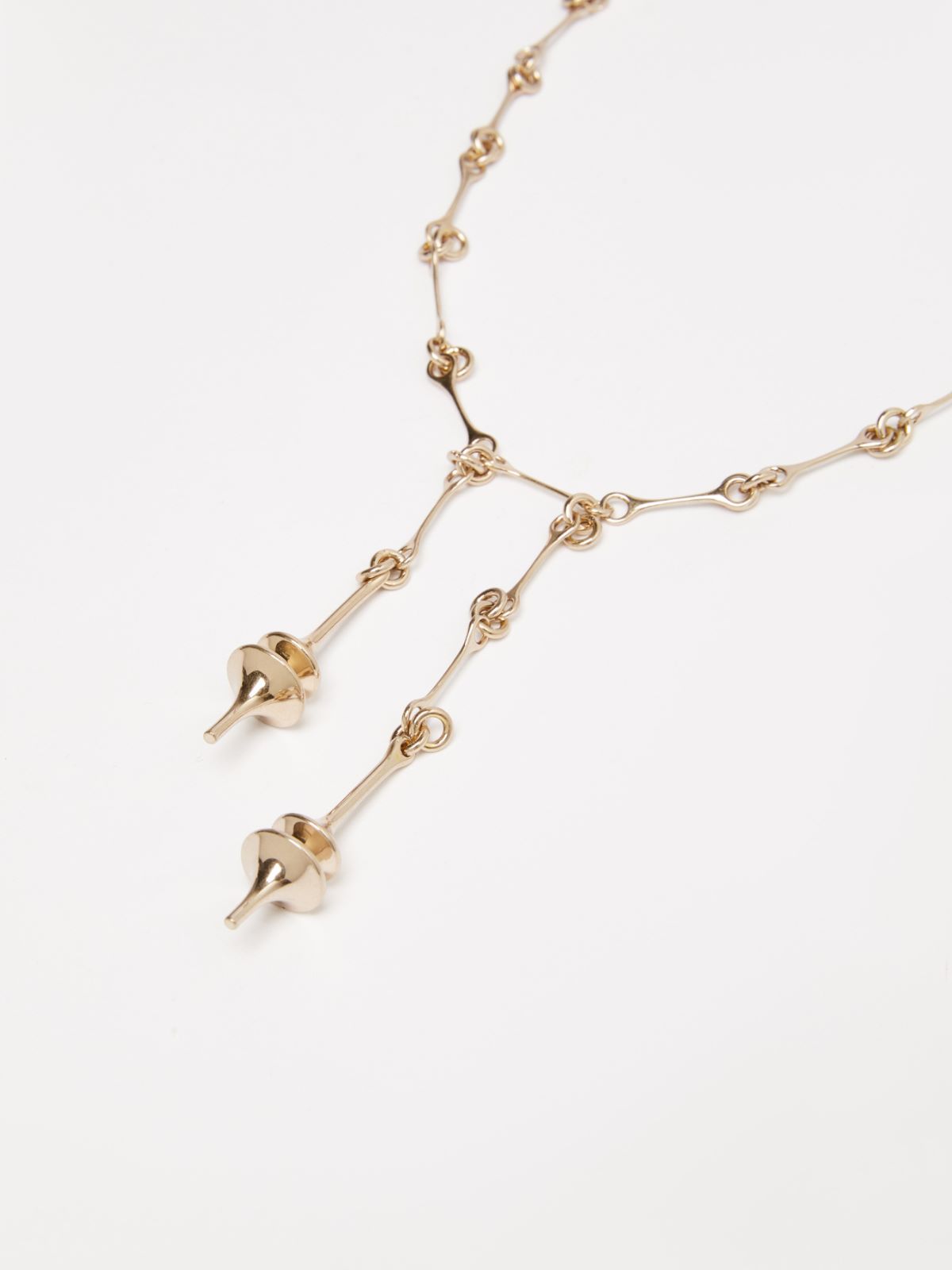 MAXMARA ACCESSORI Long double-pendant necklace