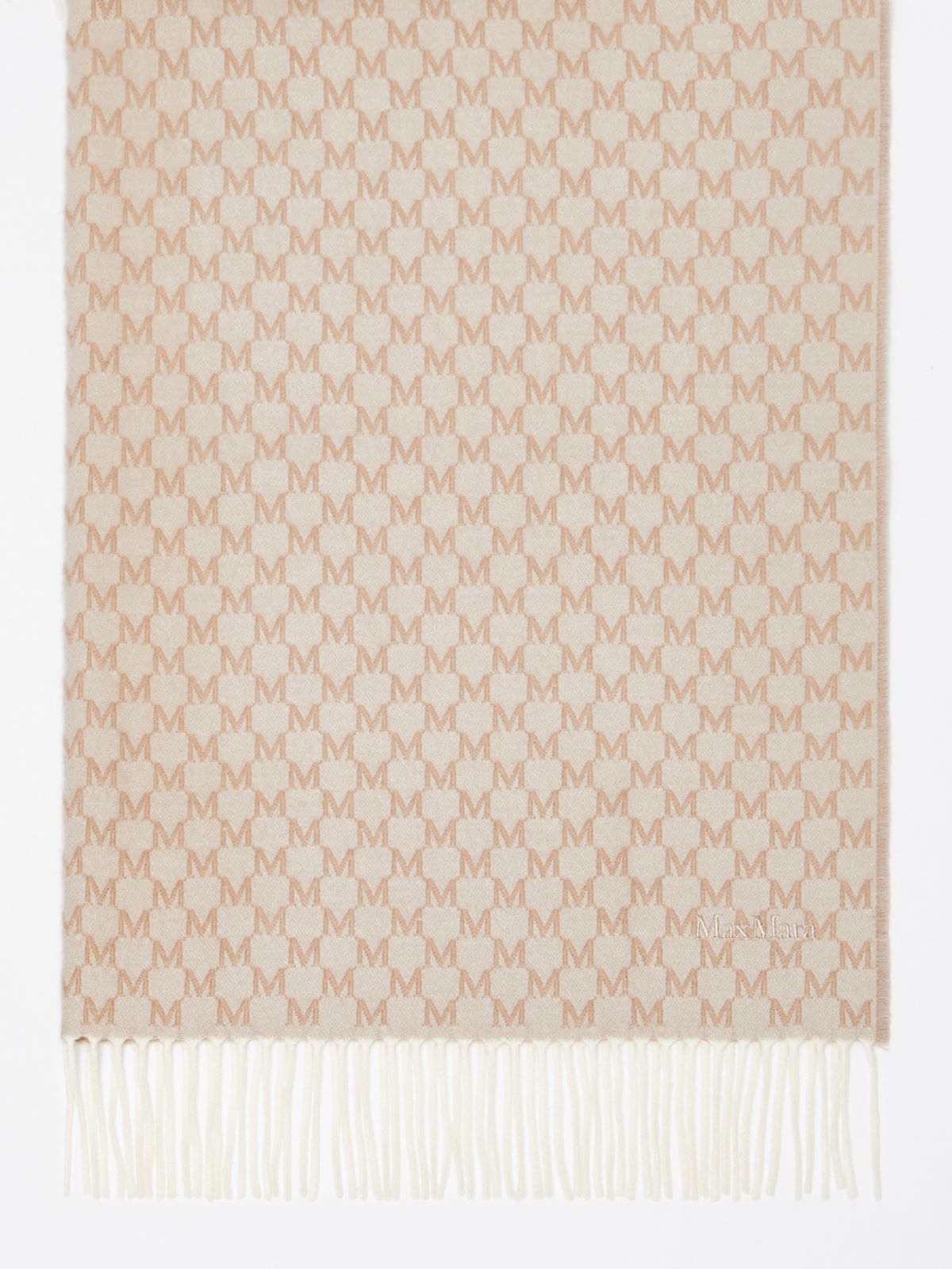 MAXMARA ACCESSORI Jacquard wool stole