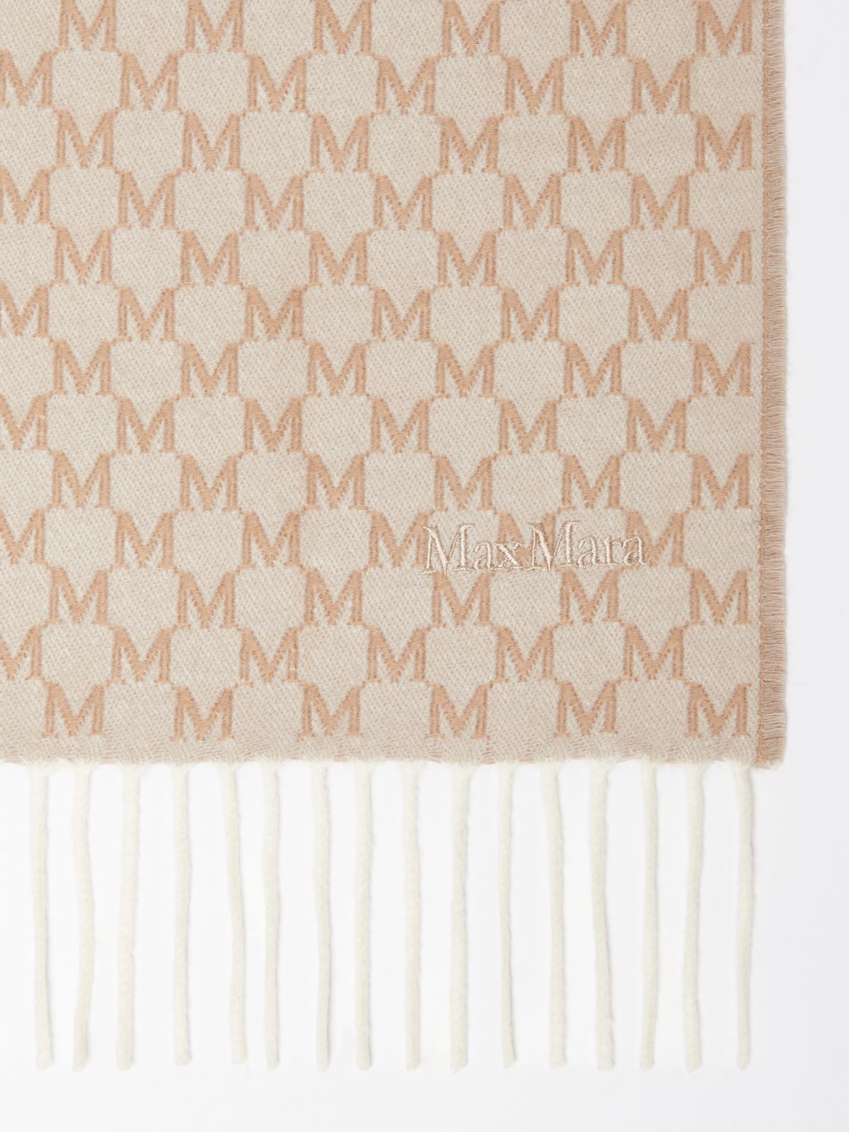 MAXMARA ACCESSORI Jacquard wool stole