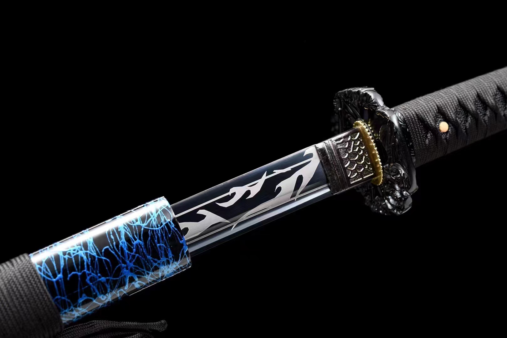 Ghost Thorn》High-Performance Blackened Manganese Steel Sword