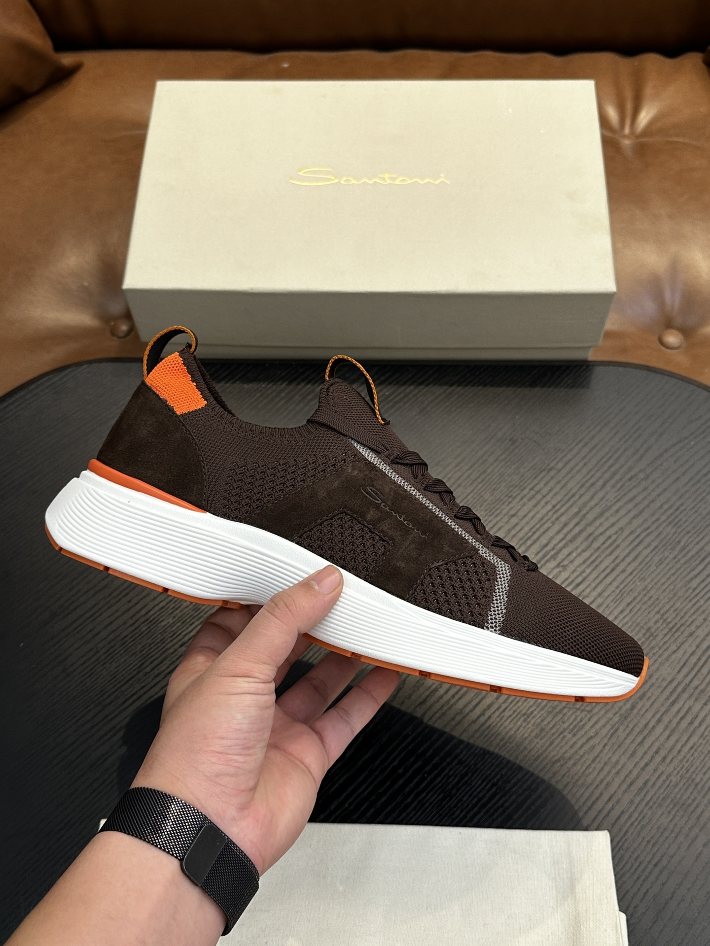 Santoni Racer Cap Toe