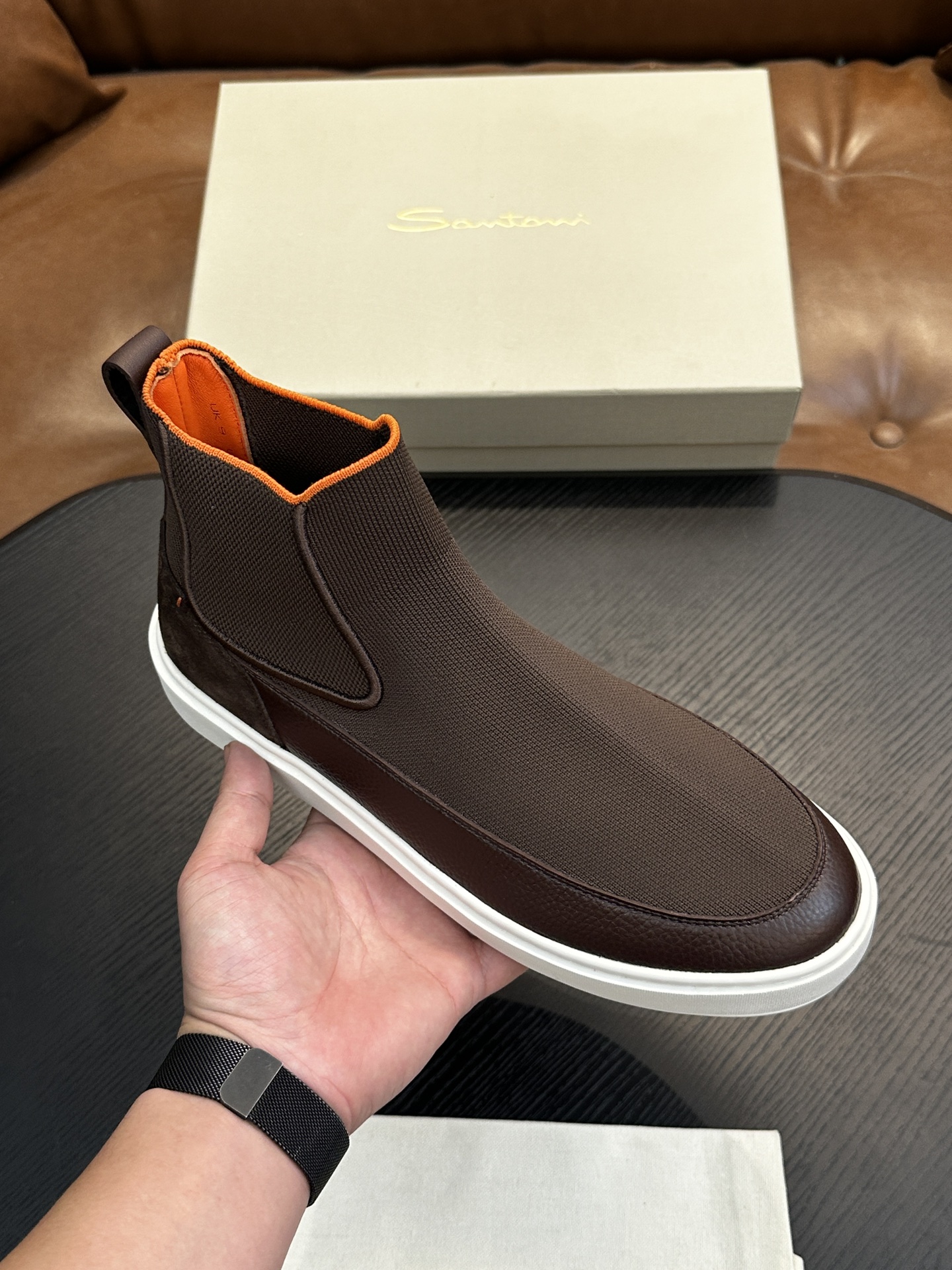 Santoni Italian Handcrafted Calfskin Men's Shoes
