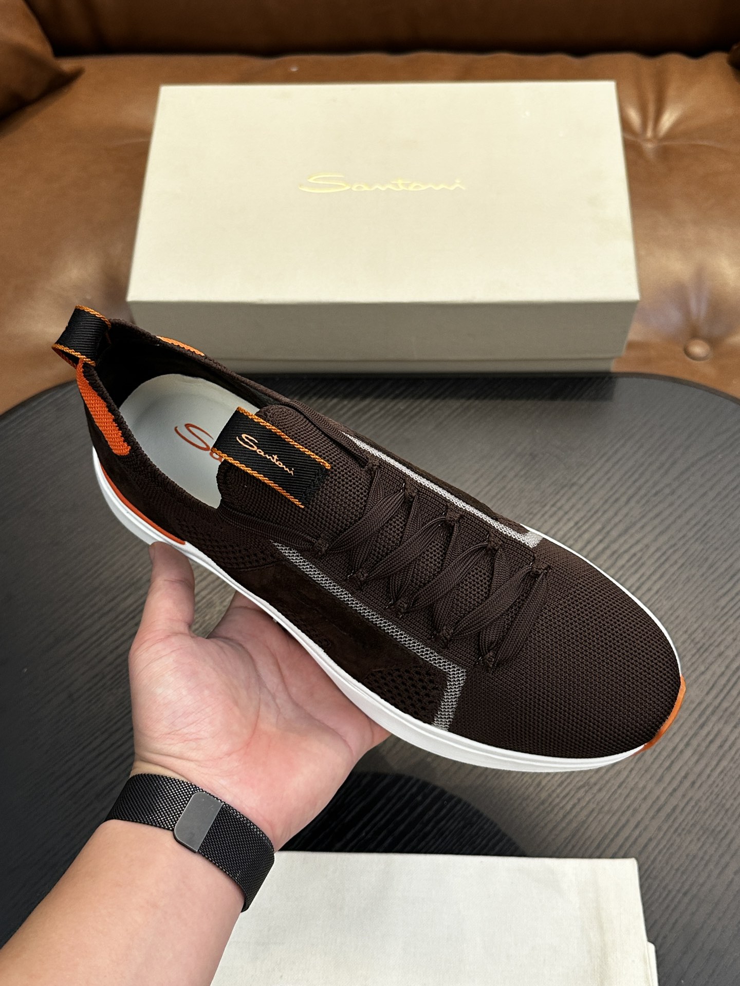 Santoni Racer Cap Toe