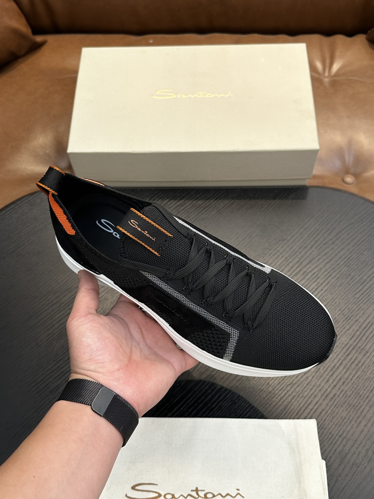 Santoni Racer Cap Toe