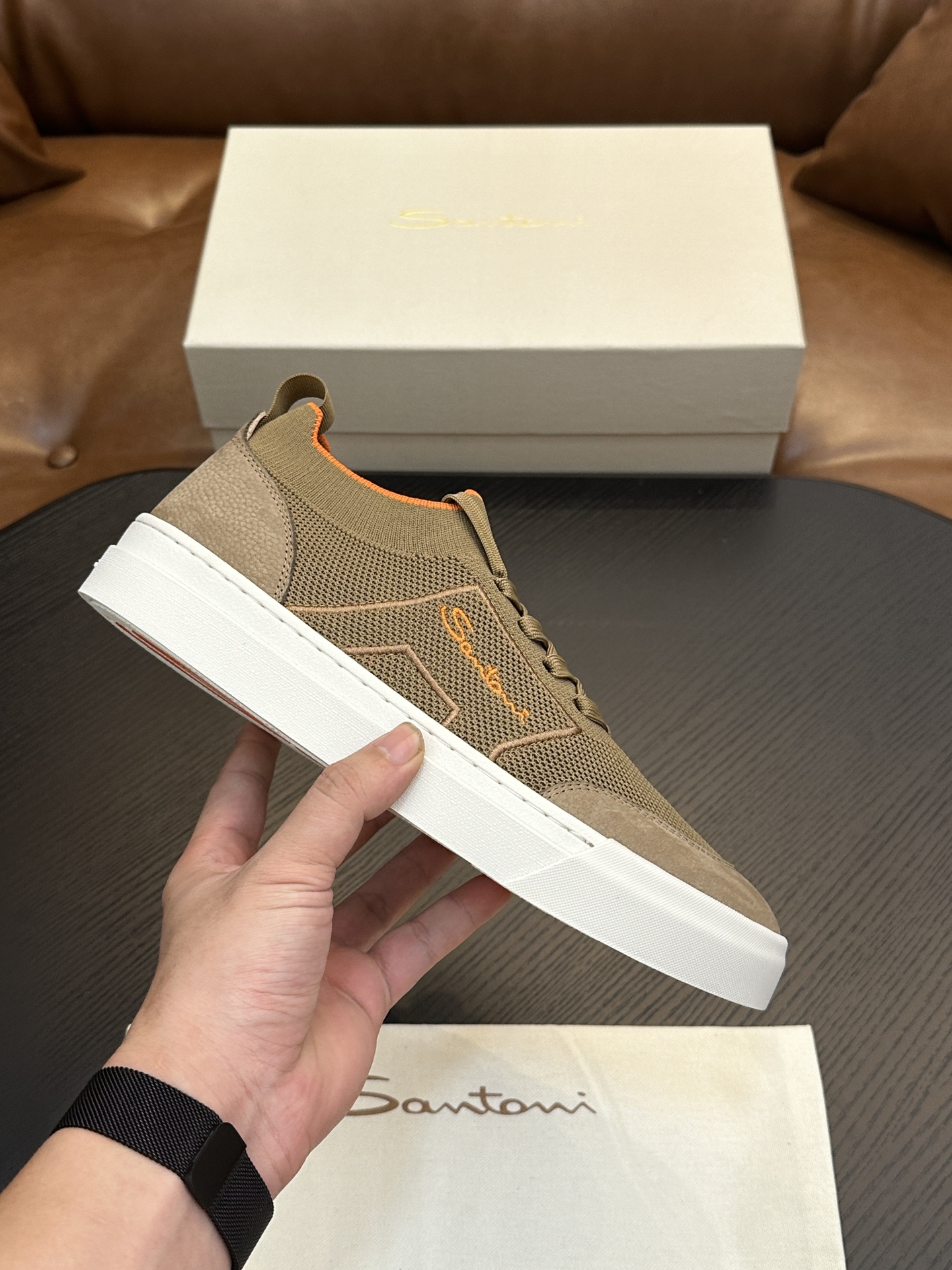 Santoni Italian Men's Casual Sneakers Now Available
