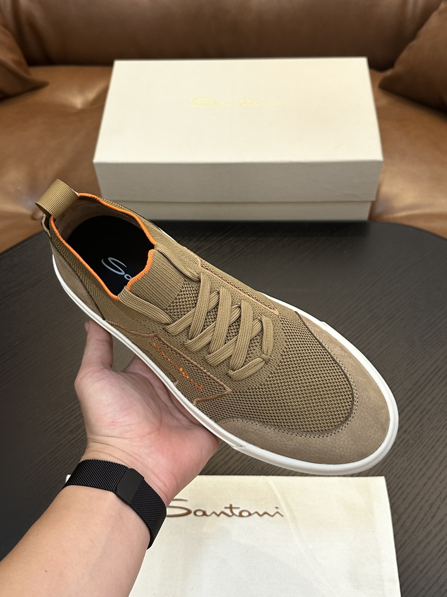 Santoni Italian Men's Casual Sneakers Now Available