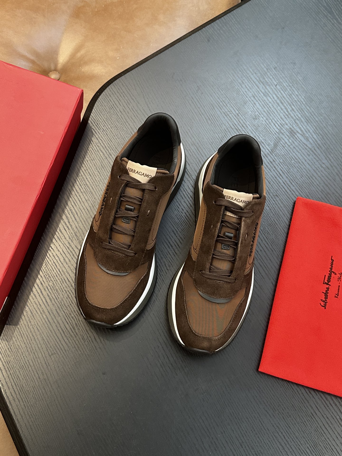 Ferragamo New Men's Business Leather Shoes