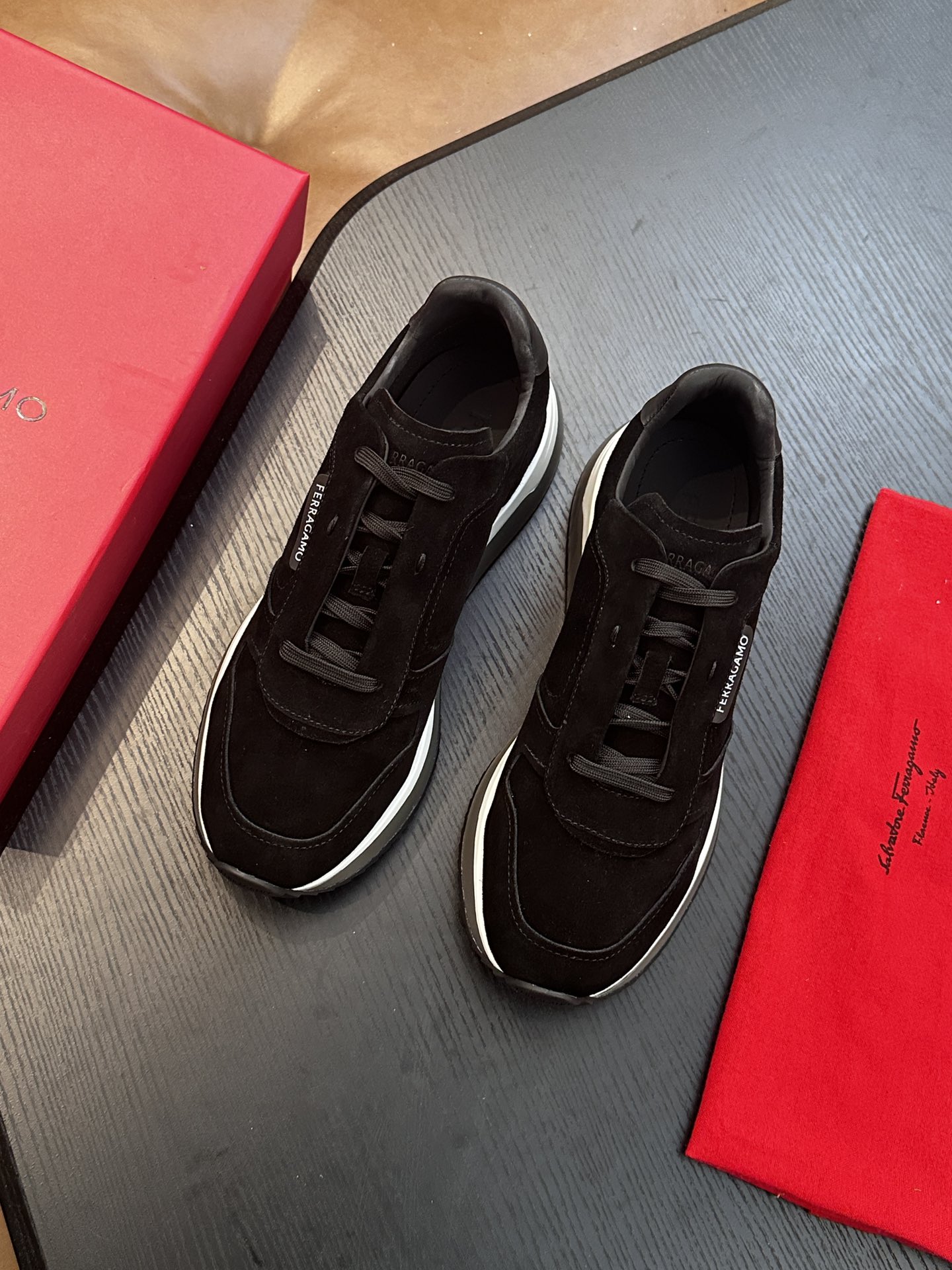 Ferragamo New Men's Business Leather Shoes