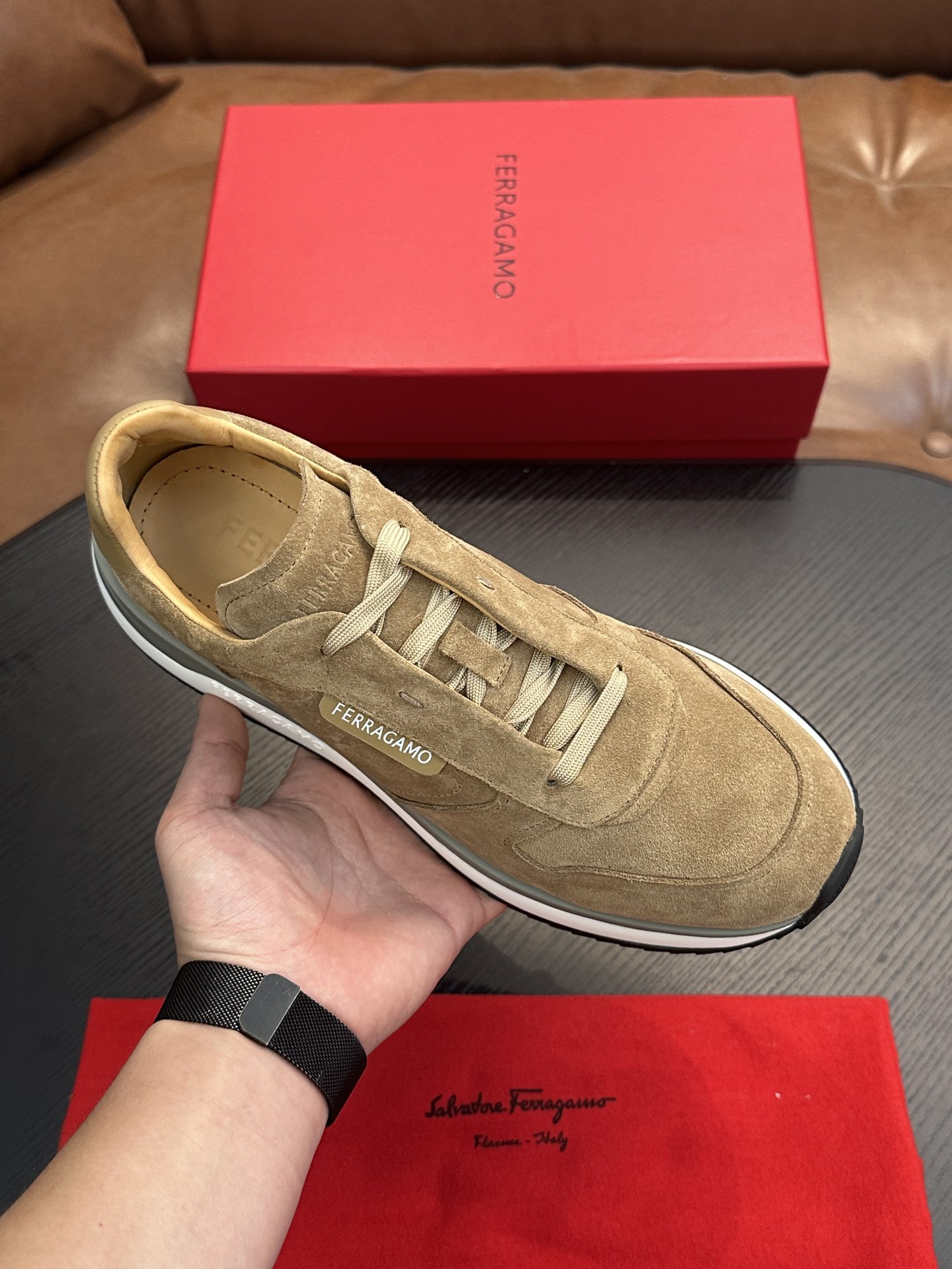 Ferragamo New Men's Business Leather Shoes