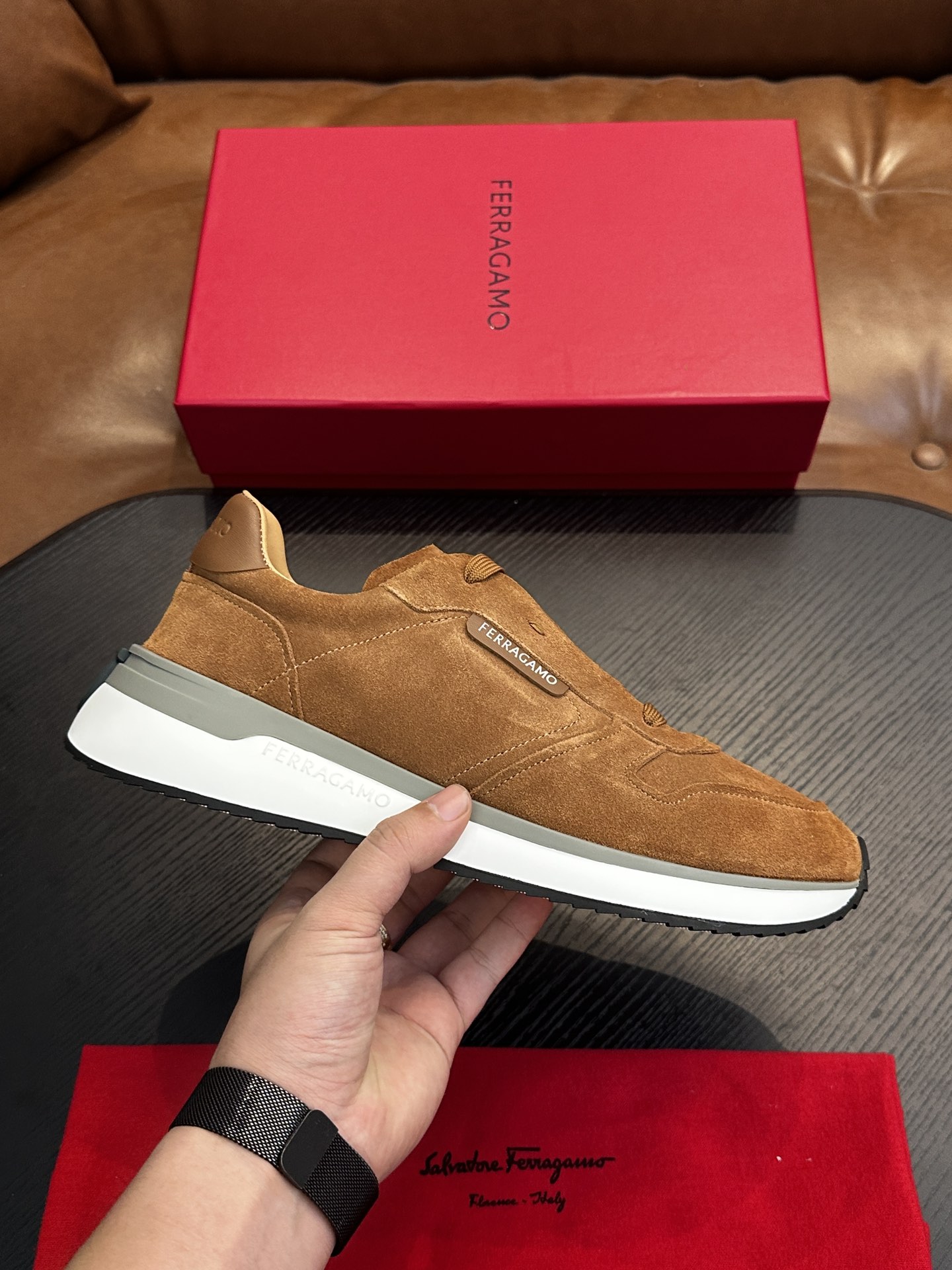 Ferragamo New Men's Business Leather Shoes