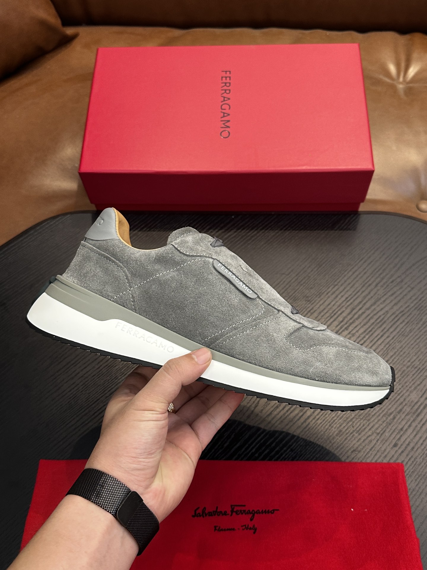 Ferragamo New Men's Business Leather Shoes