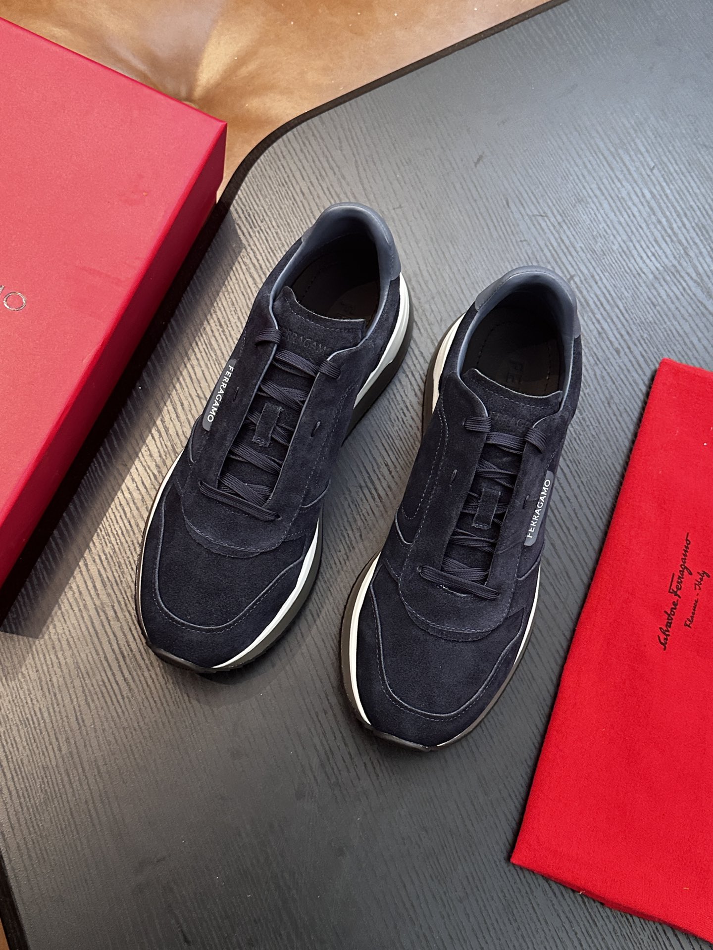 Ferragamo New Men's Business Leather Shoes