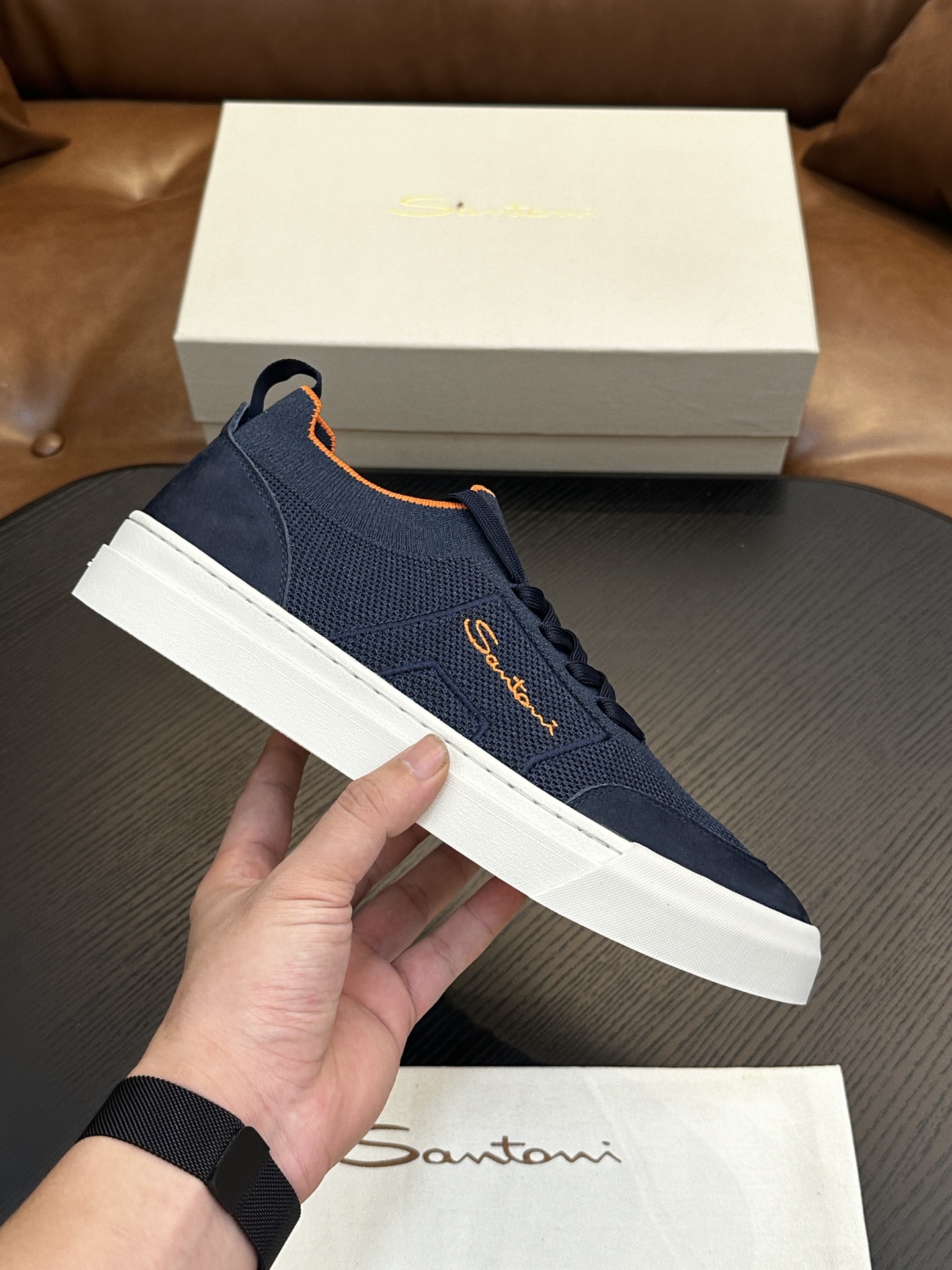 Santoni Italian Men's Casual Sneakers Now Available