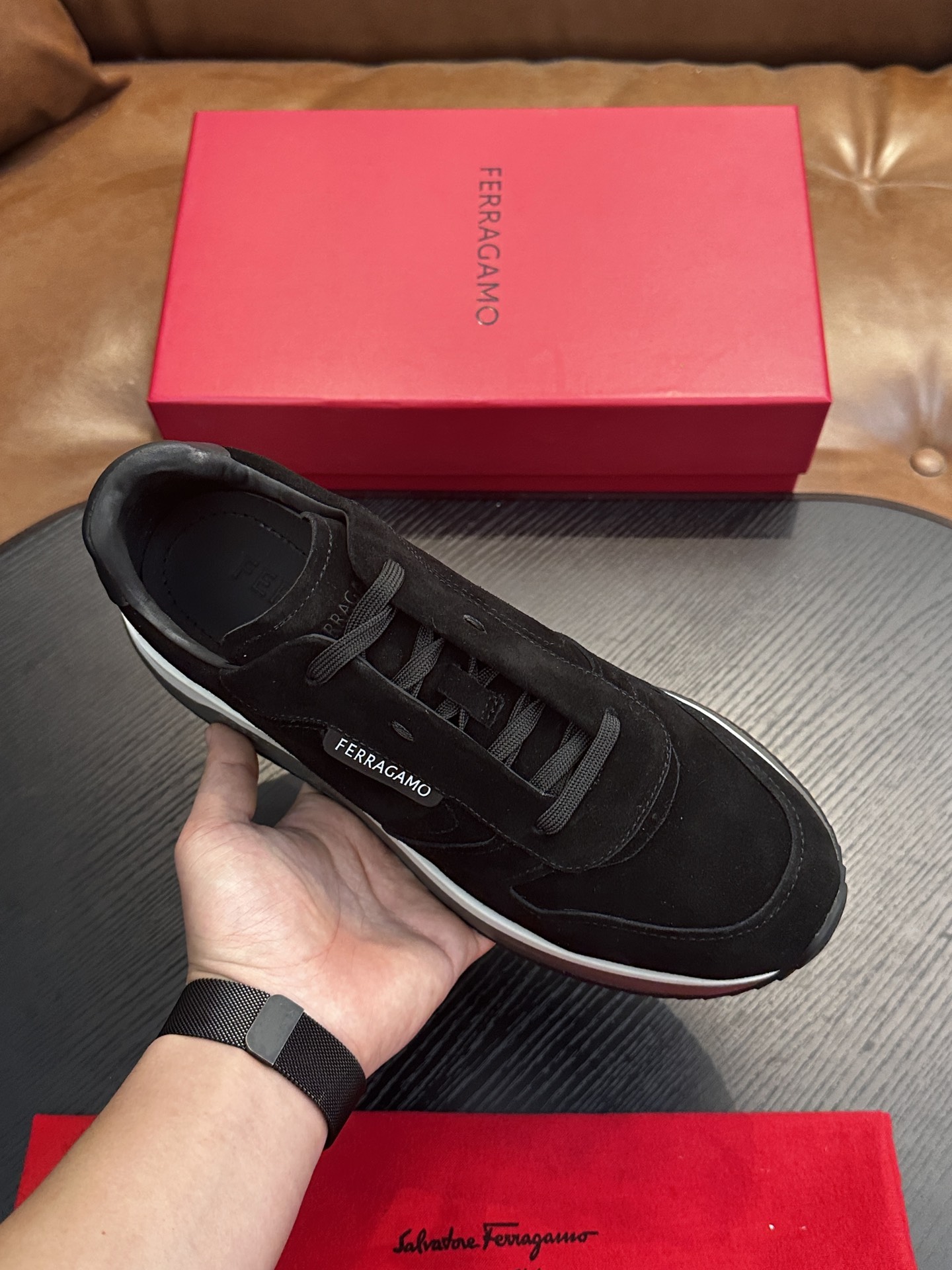 Ferragamo New Men's Business Leather Shoes