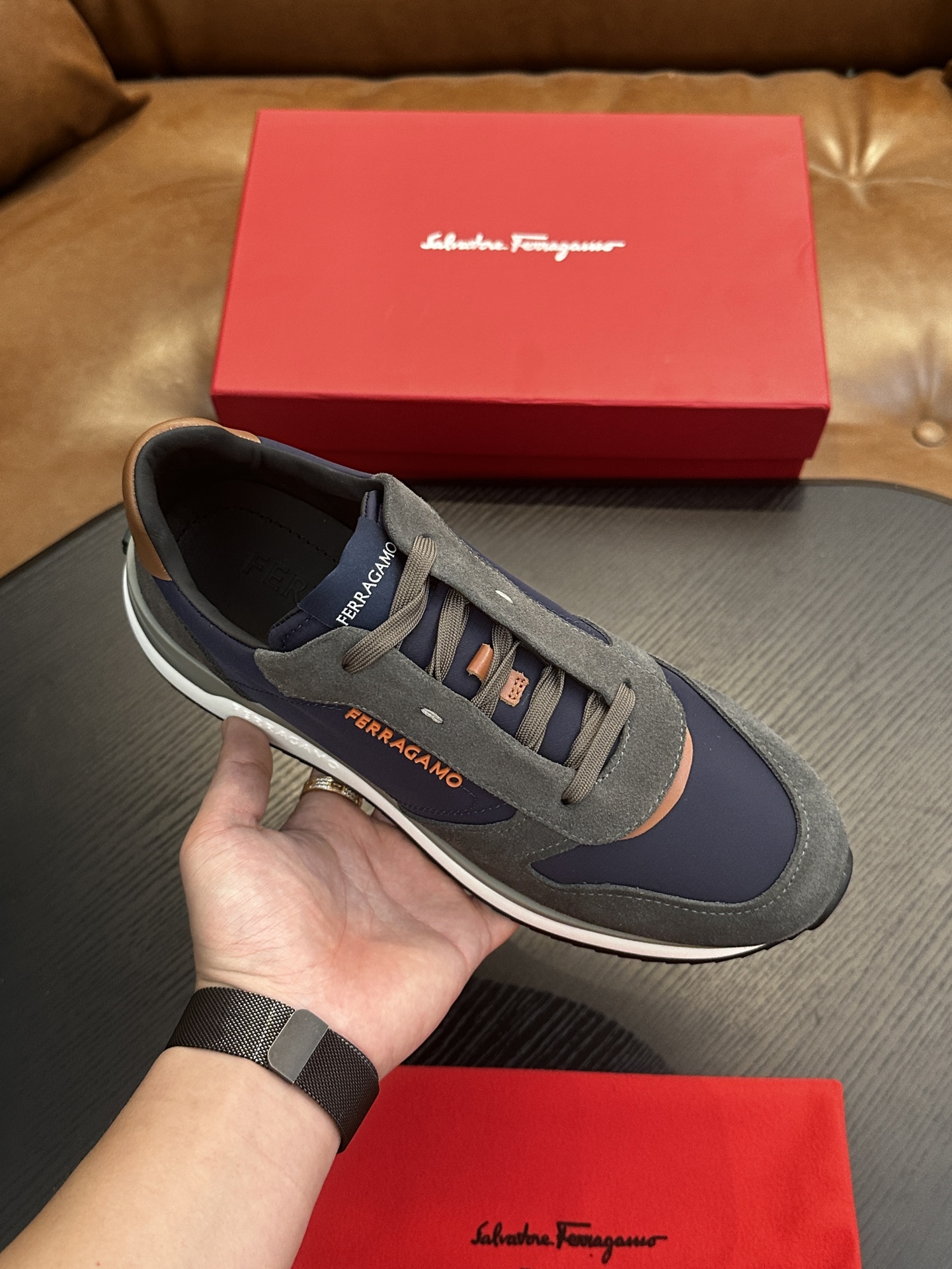 Ferragamo New Men's Business Leather Shoes