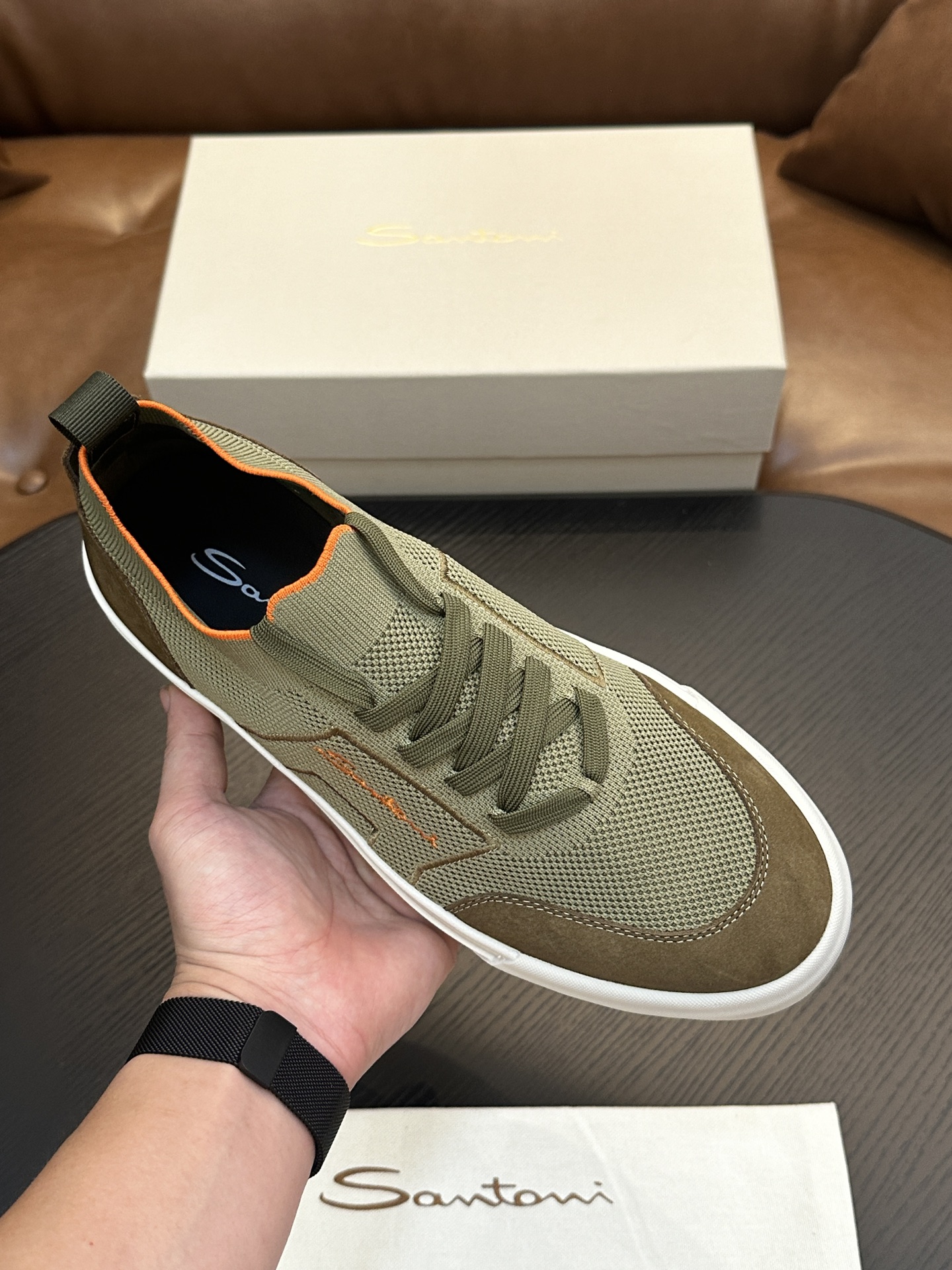 Santoni Italian Men's Casual Sneakers Now Available