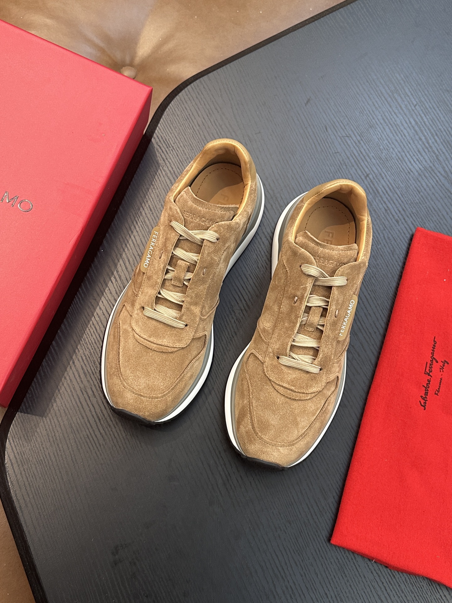 Ferragamo New Men's Business Leather Shoes