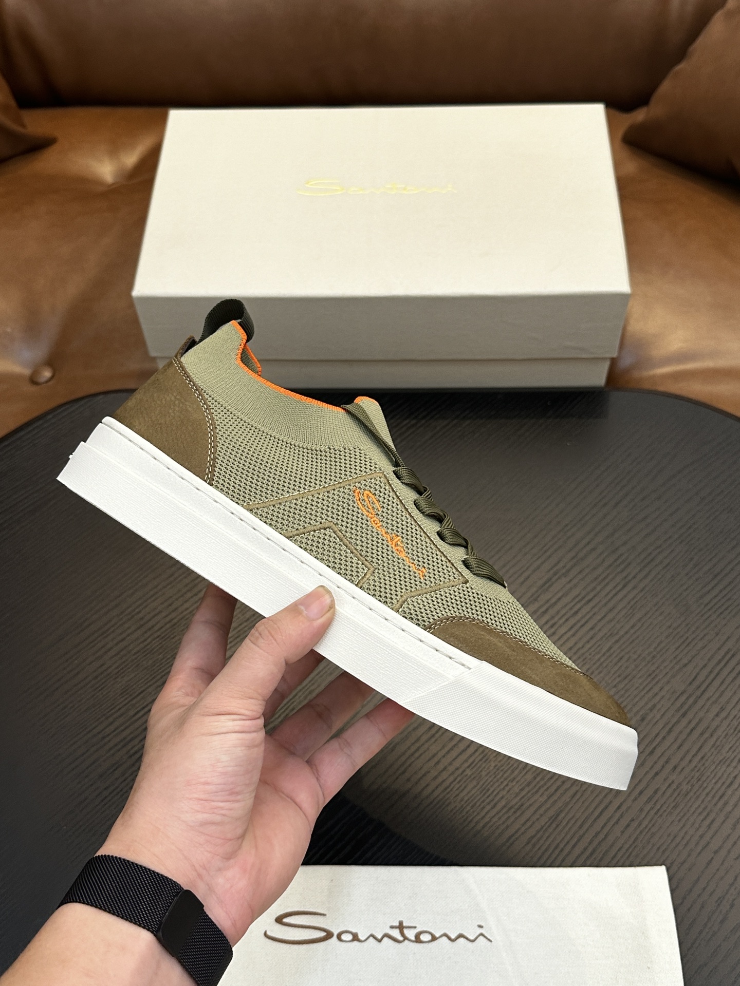 Santoni Italian Men's Casual Sneakers Now Available