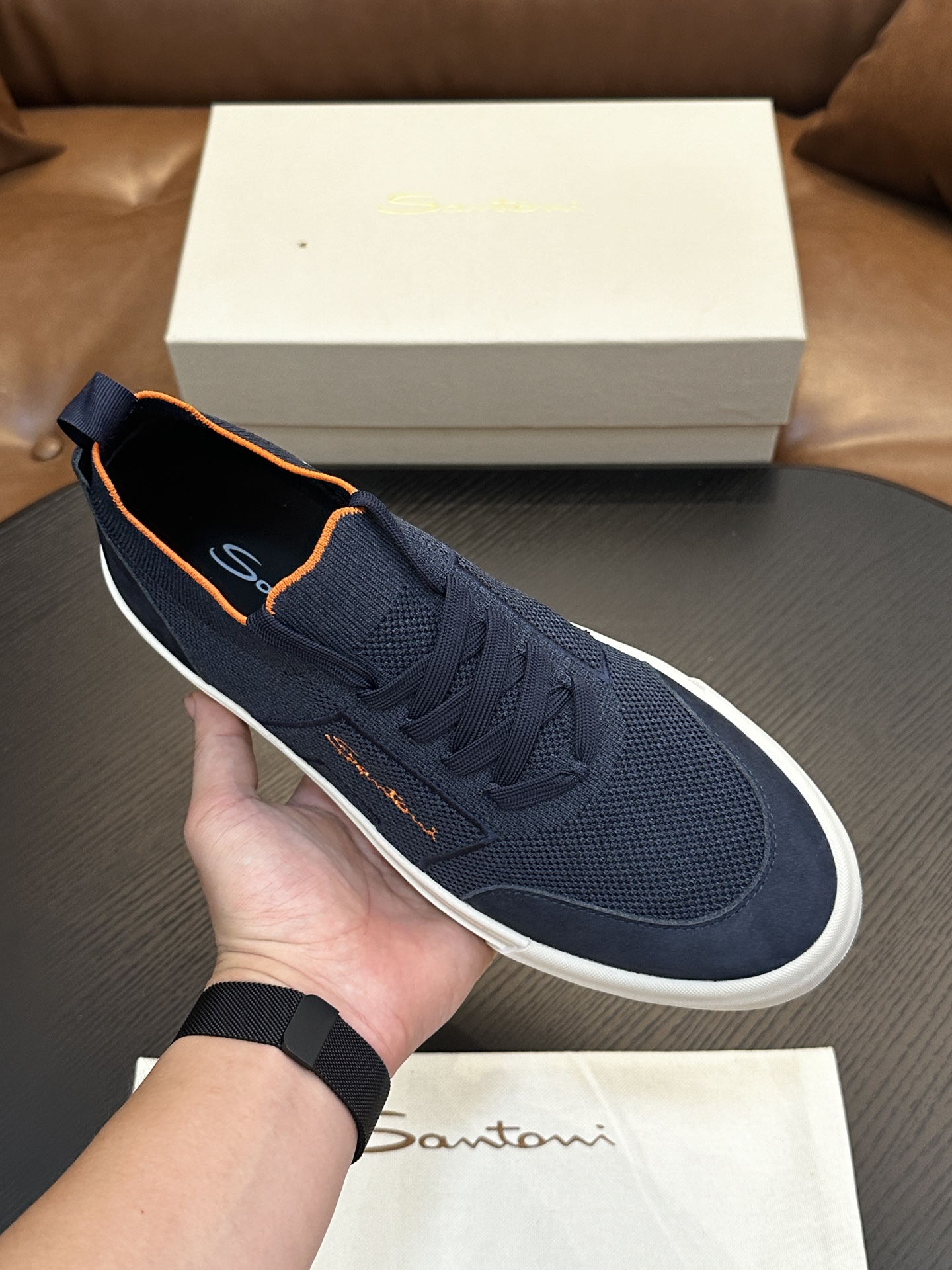Santoni Italian Men's Casual Sneakers Now Available