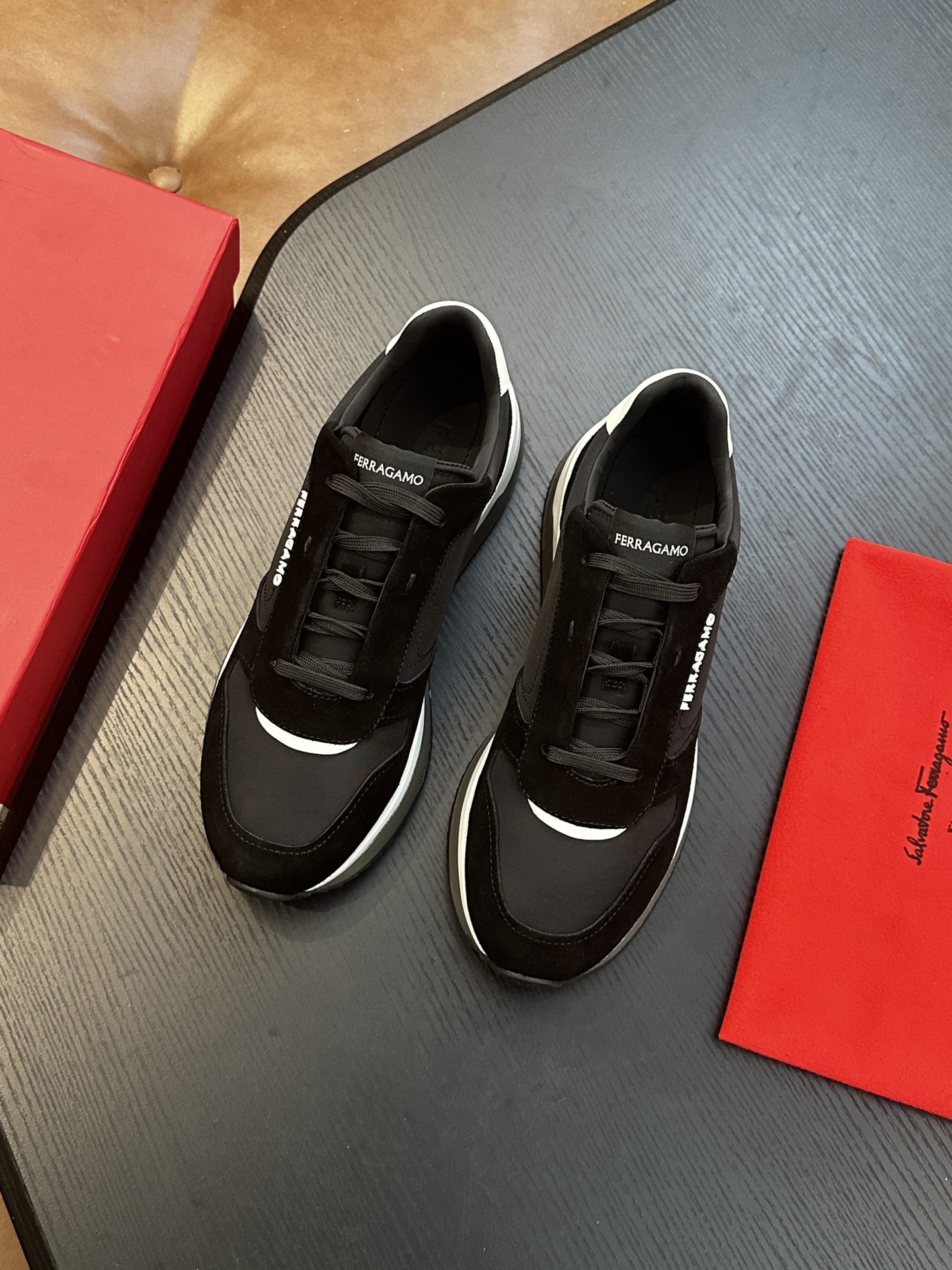 Ferragamo New Men's Business Leather Shoes