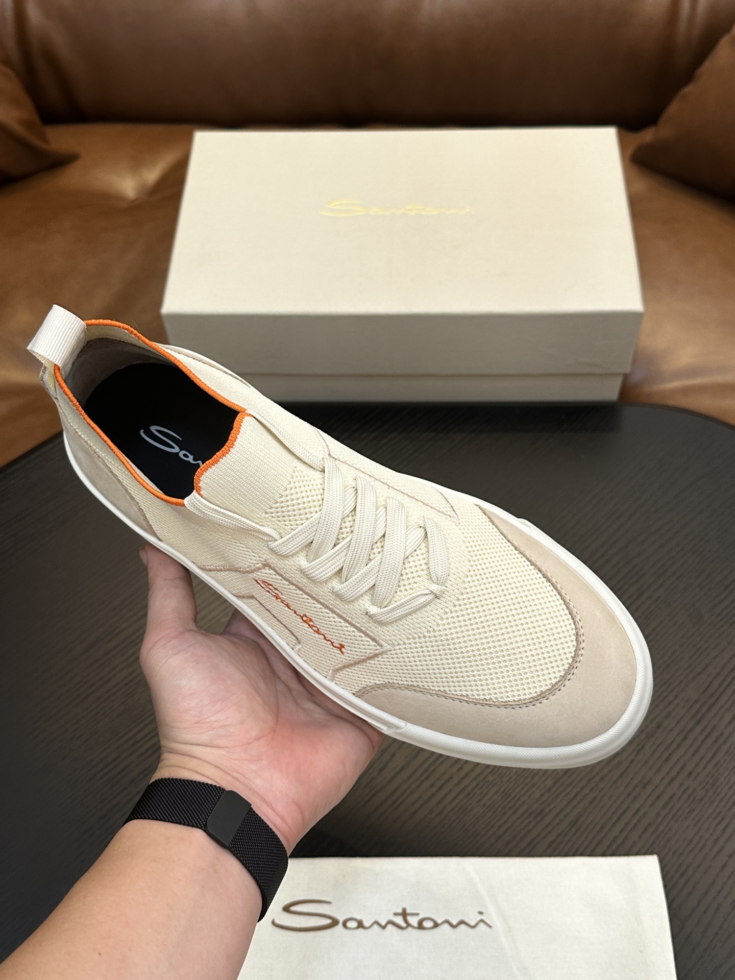 Santoni Italian Men's Casual Sneakers Now Available