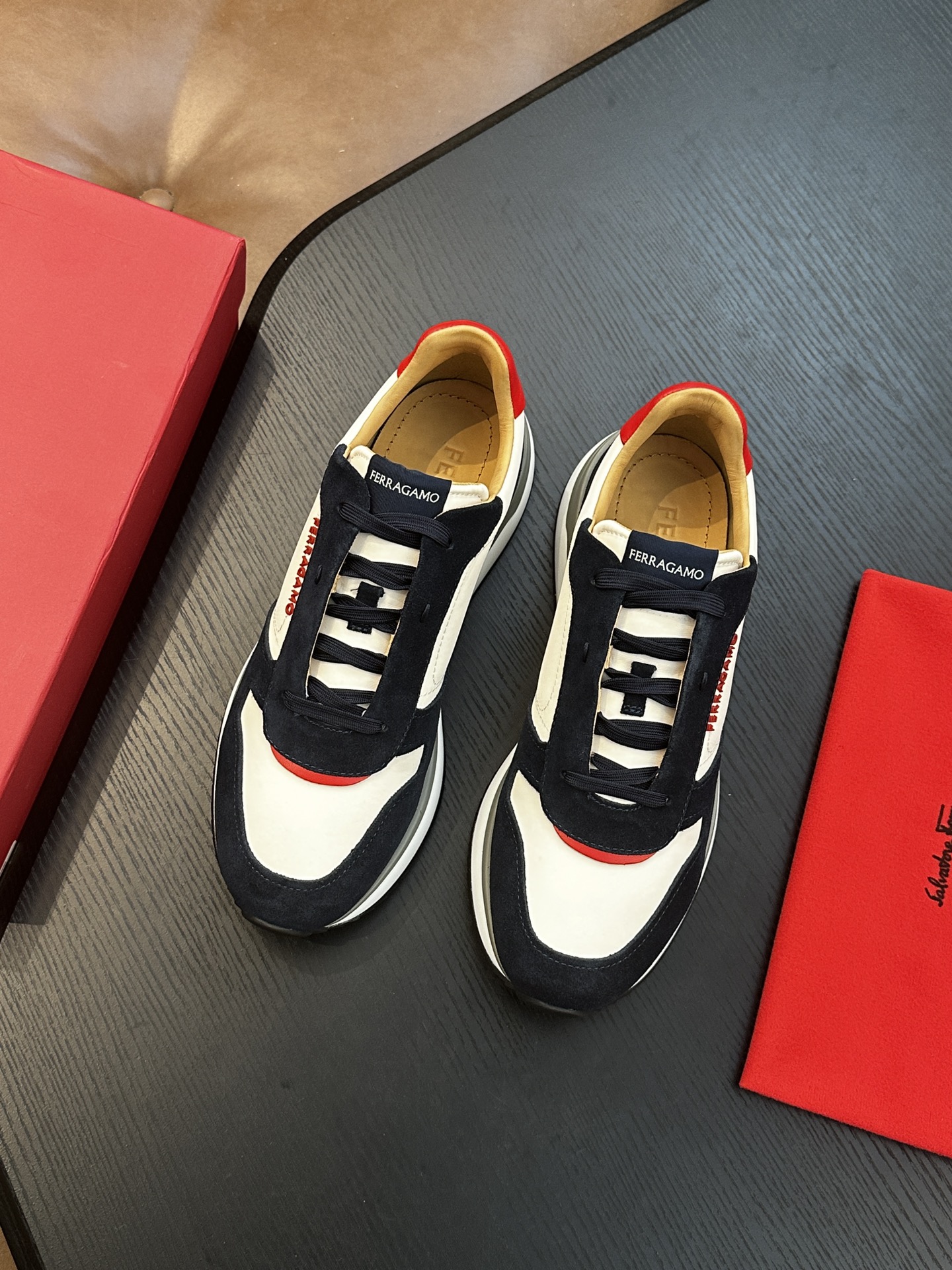 Ferragamo New Men's Business Leather Shoes