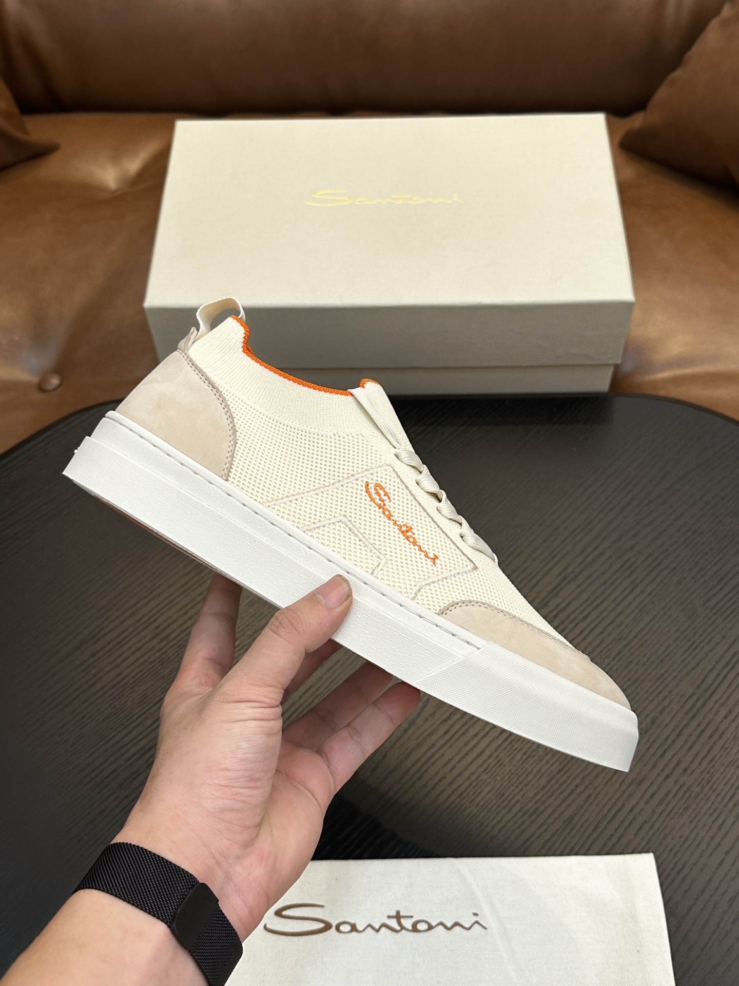 Santoni Italian Men's Casual Sneakers Now Available