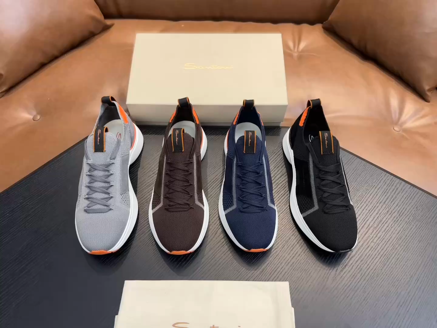 Santoni Racer Cap Toe