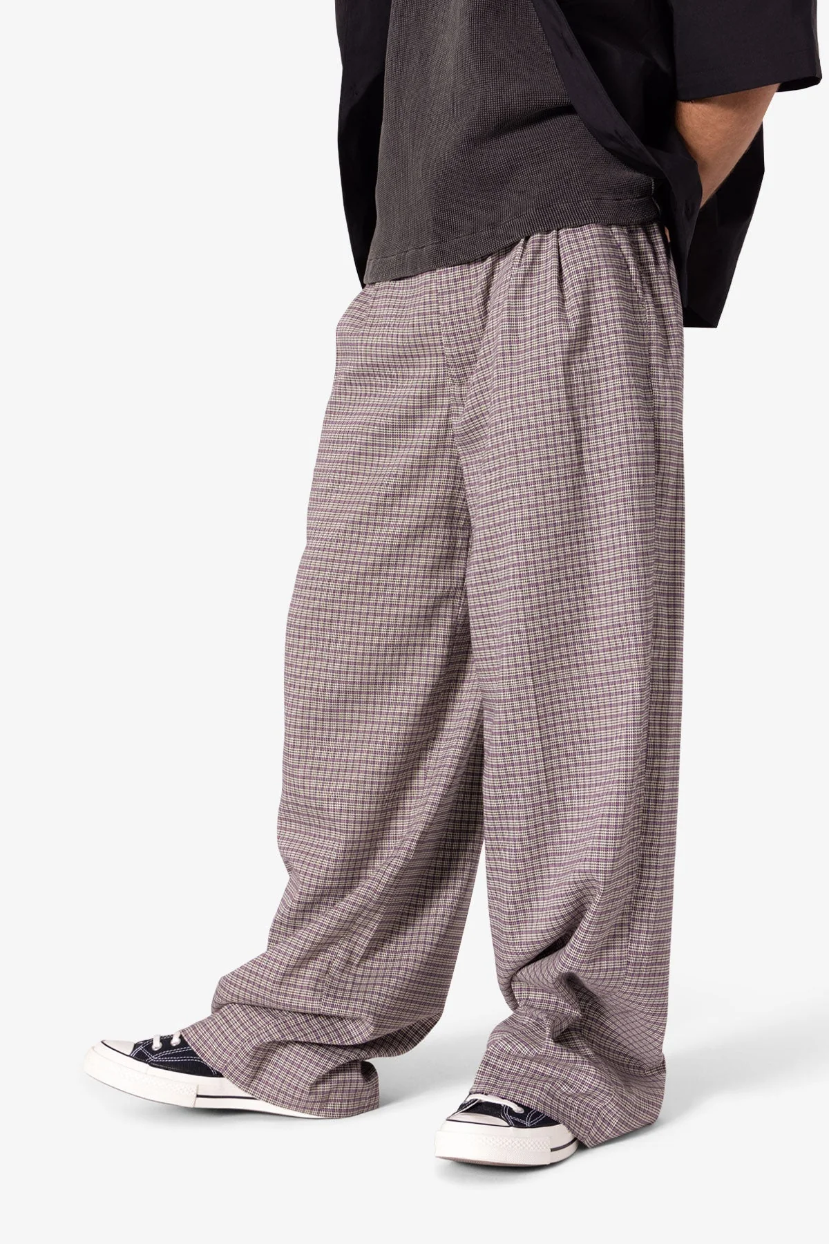 Wide Leg Trouser Pants - Taupe